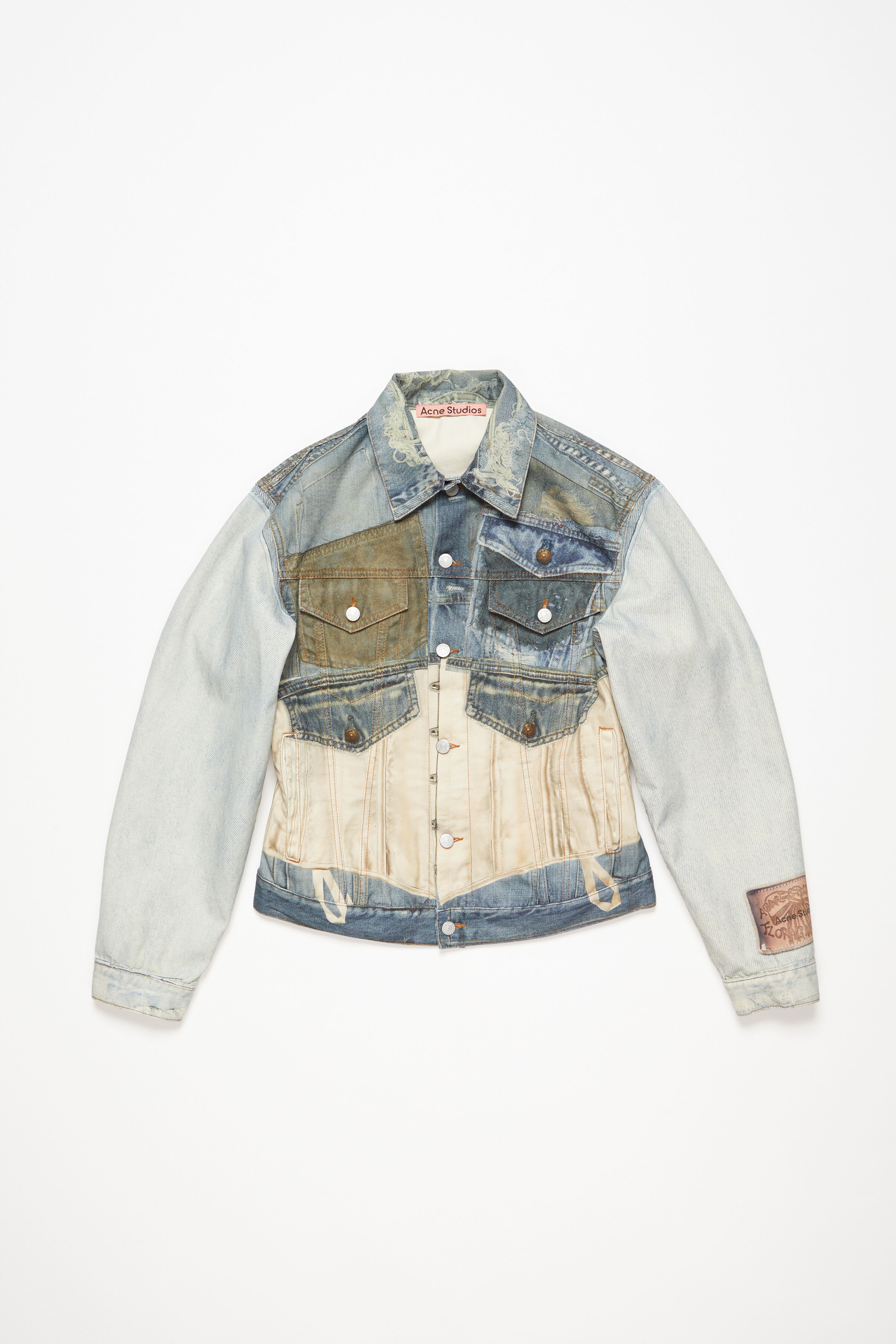 Printed jacket - Fitted fit - Mid Blue - 7