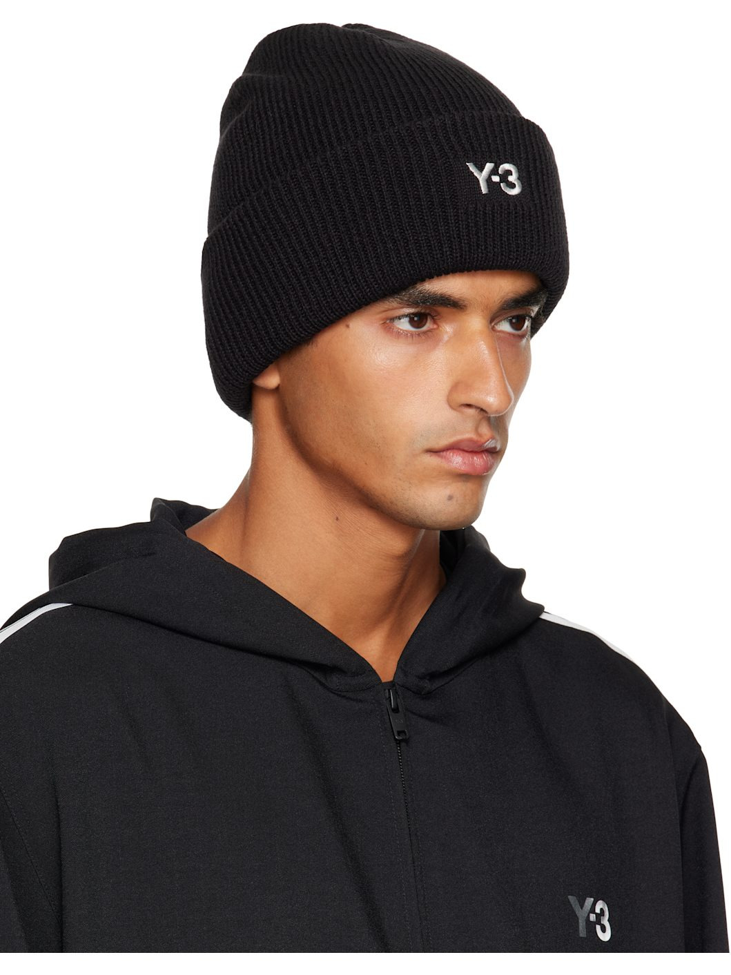 Black Classic Knitted Beanie - 2