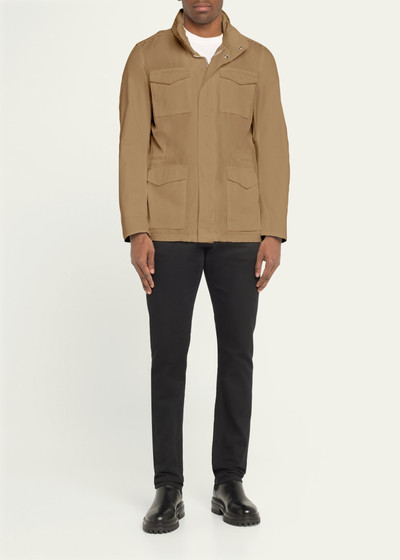 Herno Men's Cotton Concealed-Zip Safari Jacket outlook