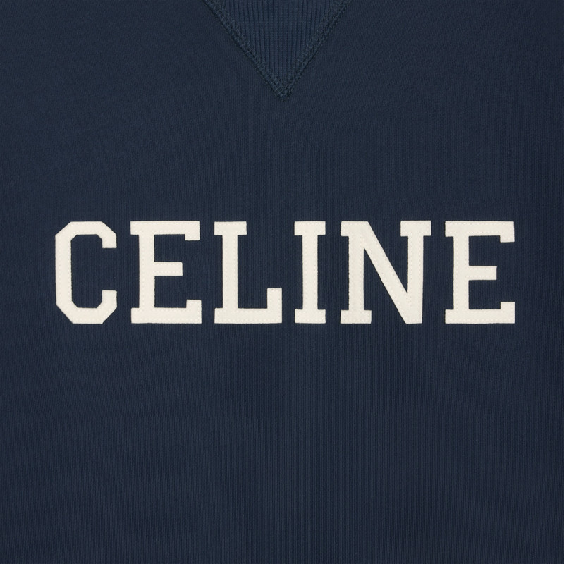 celine loose sweatshirt in cotton fleece 4
