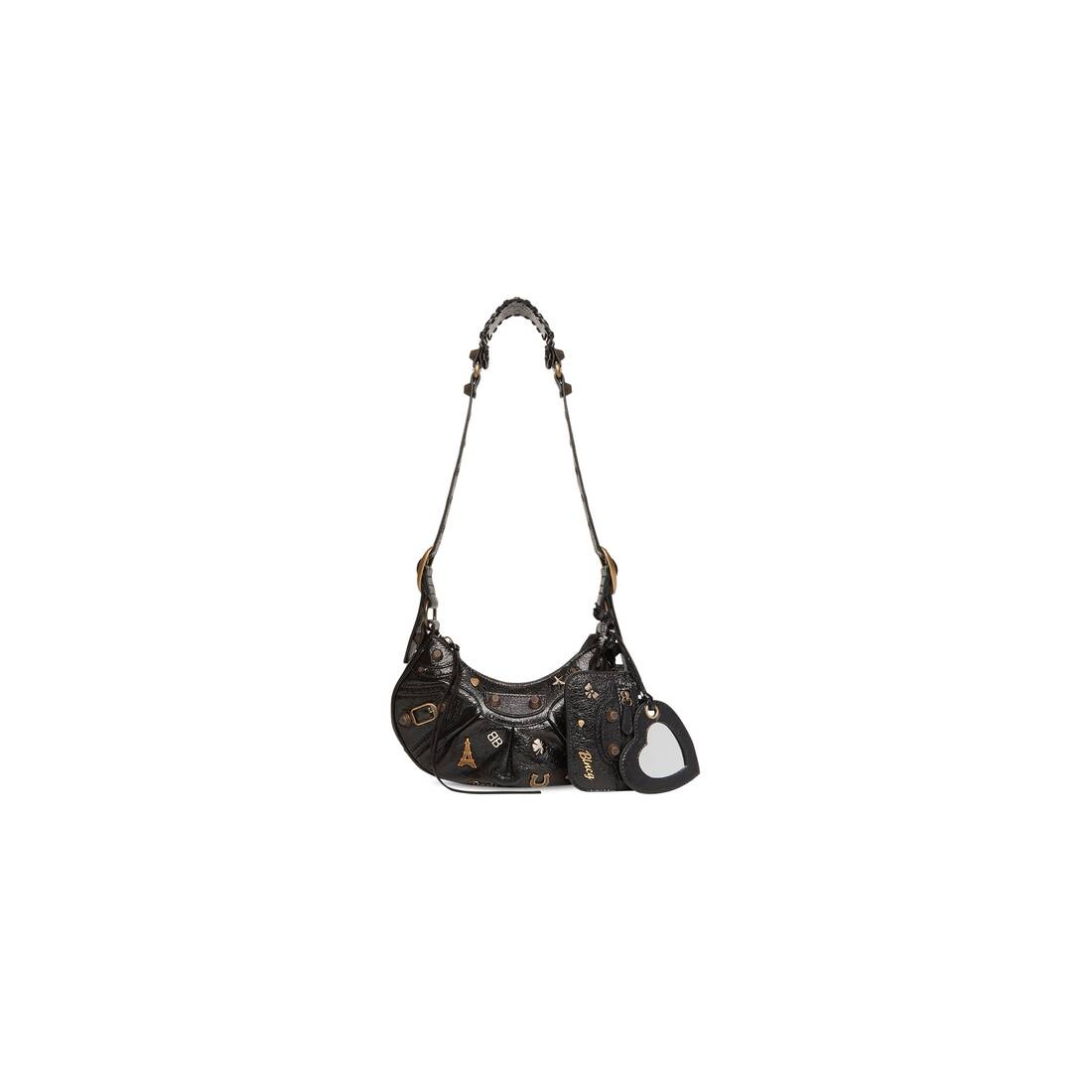 le cagole xs shoulder bag with pins - 1