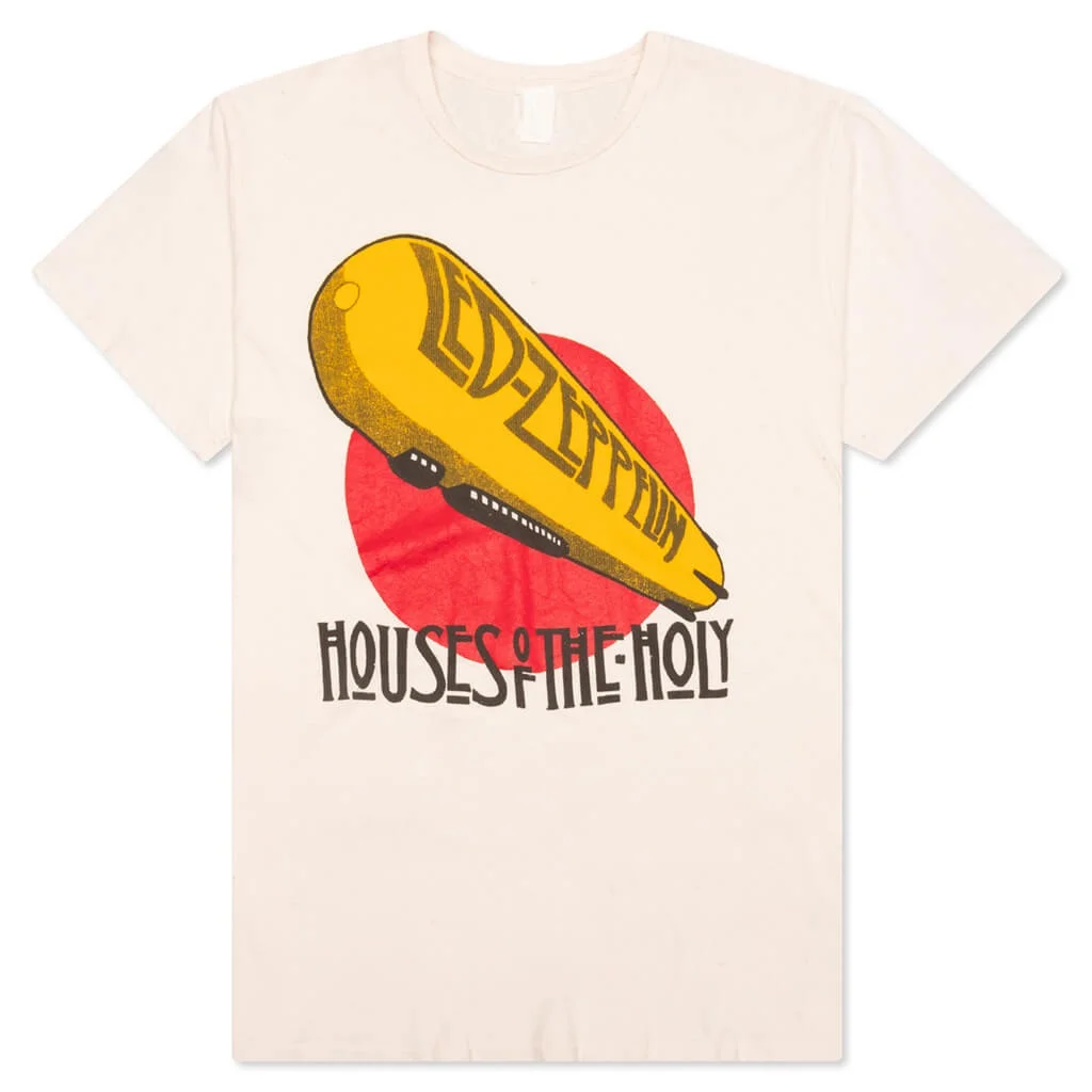 LED ZEPPELIN HOUSES OF THE HOLY CREW TEE - VINTAGE WHITE - 1