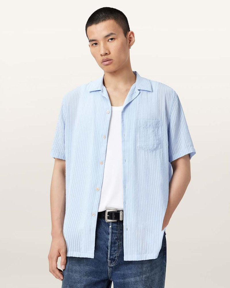 ALLSAINTS PERRY SHORT SLEEVE STRIPED SHIRT outlook