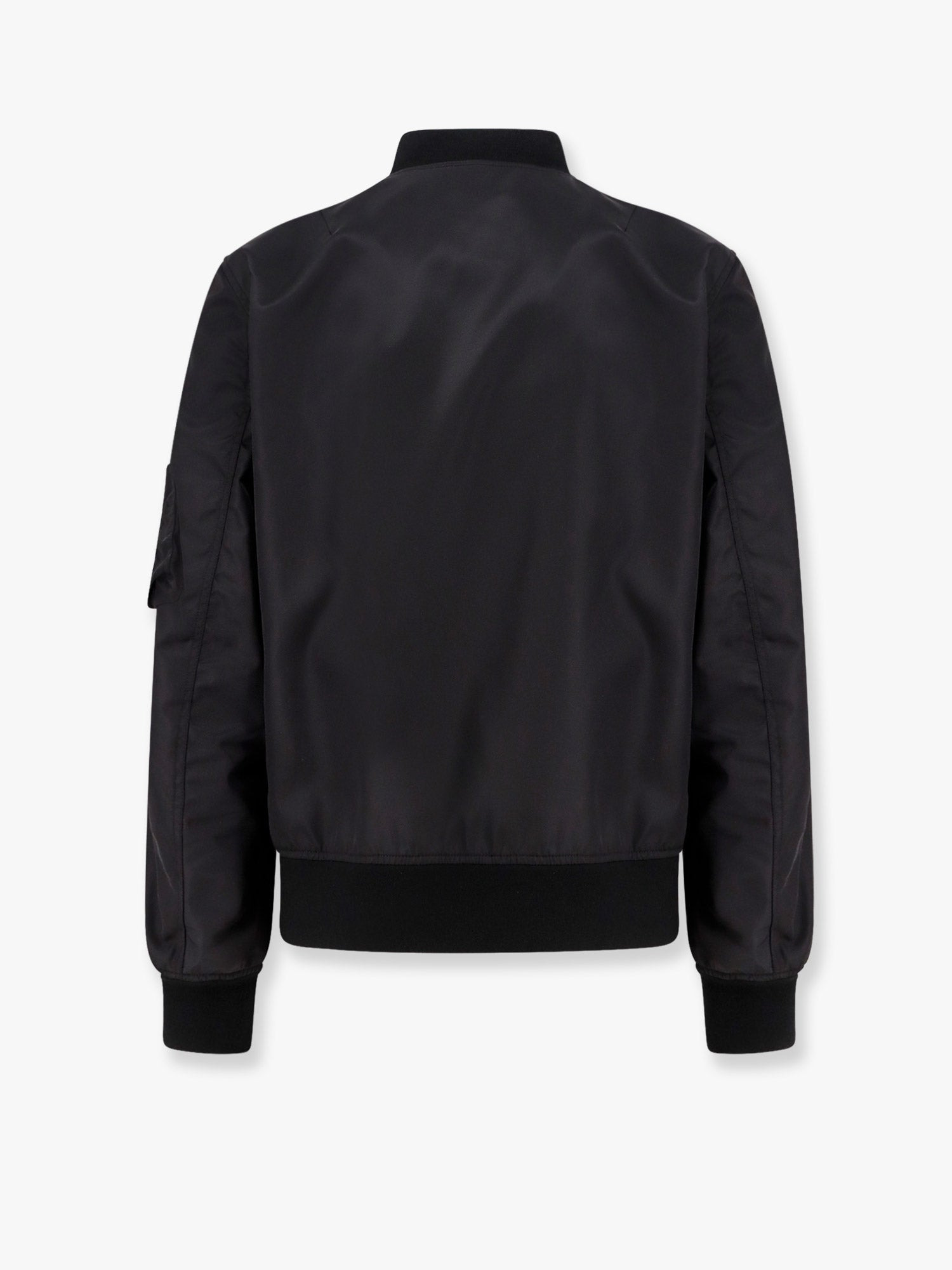Valentino Nylon Bomber With Leather Patch And Vlogo Detail - 5