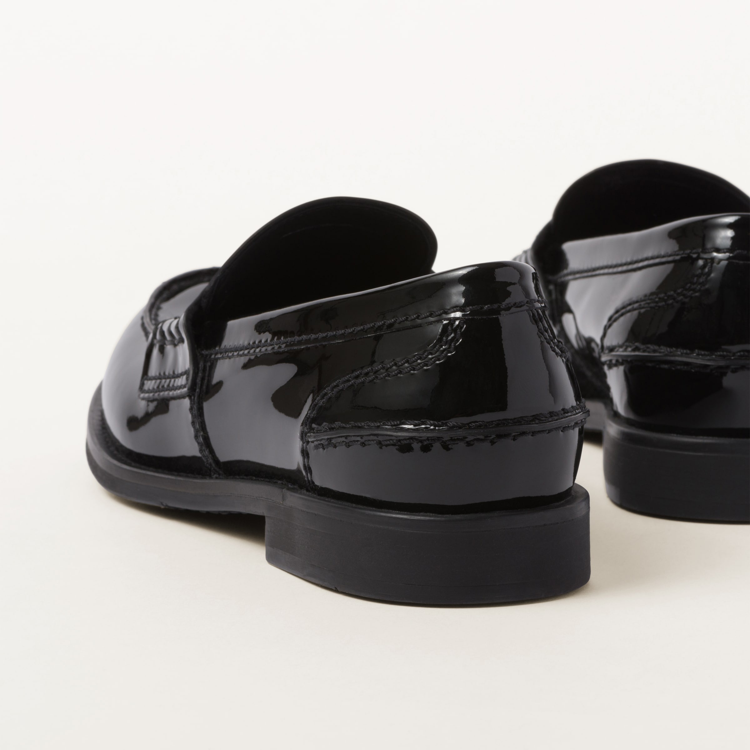 Patent leather penny loafers - 3