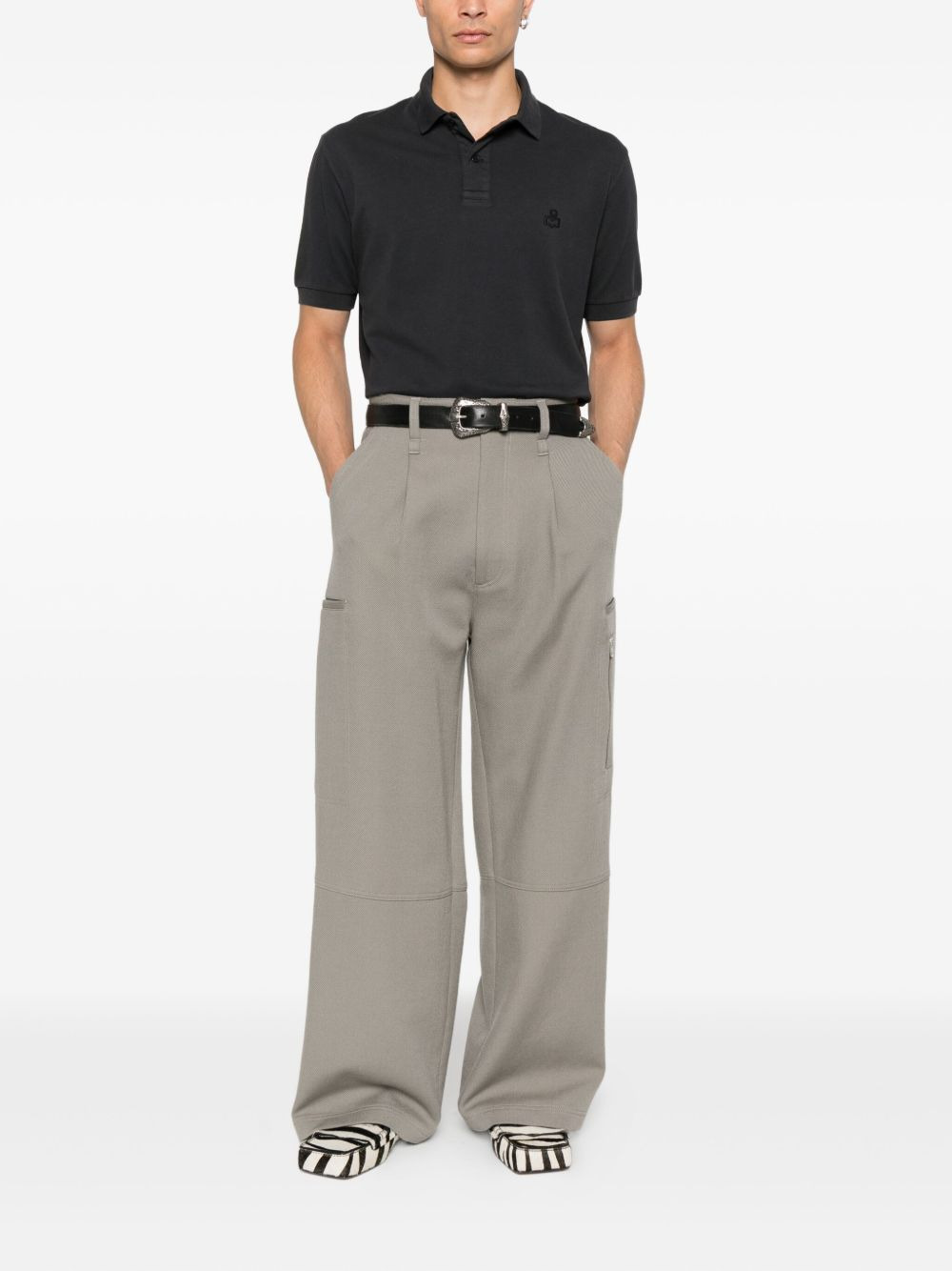 logo-embroidered polo shirt - 2