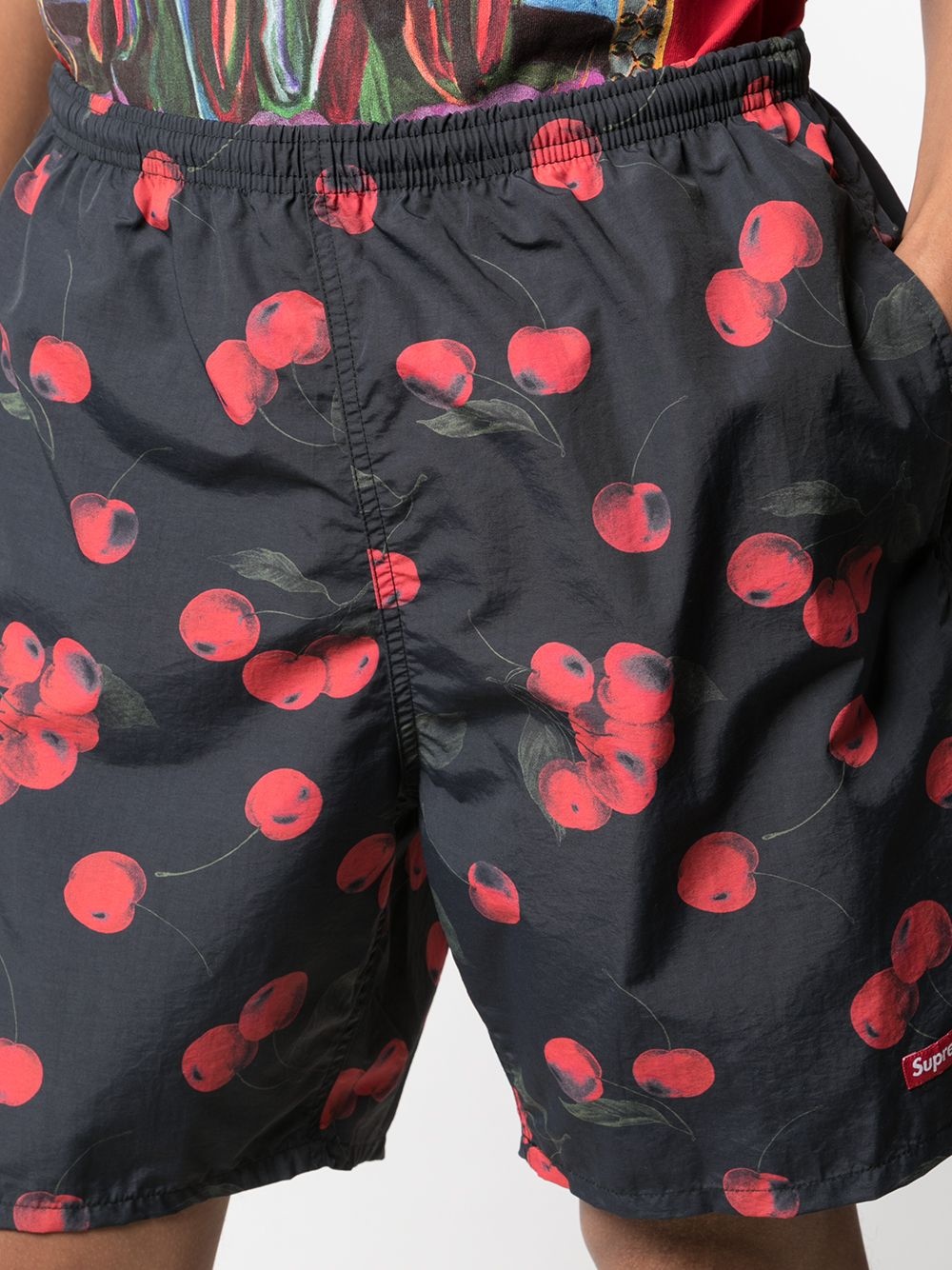 cherry-print shorts - 5