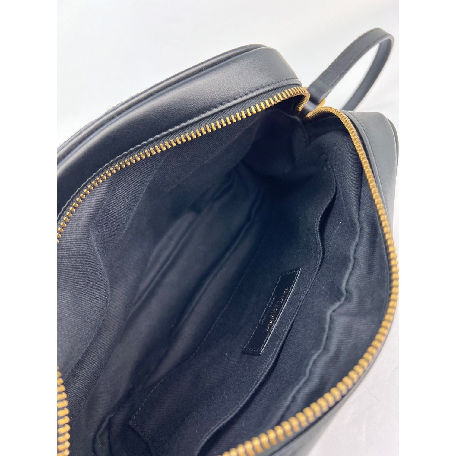 YVES SAINT LAURENT Lou Camera Matelasse Black Suede Crossbody Bag - 4