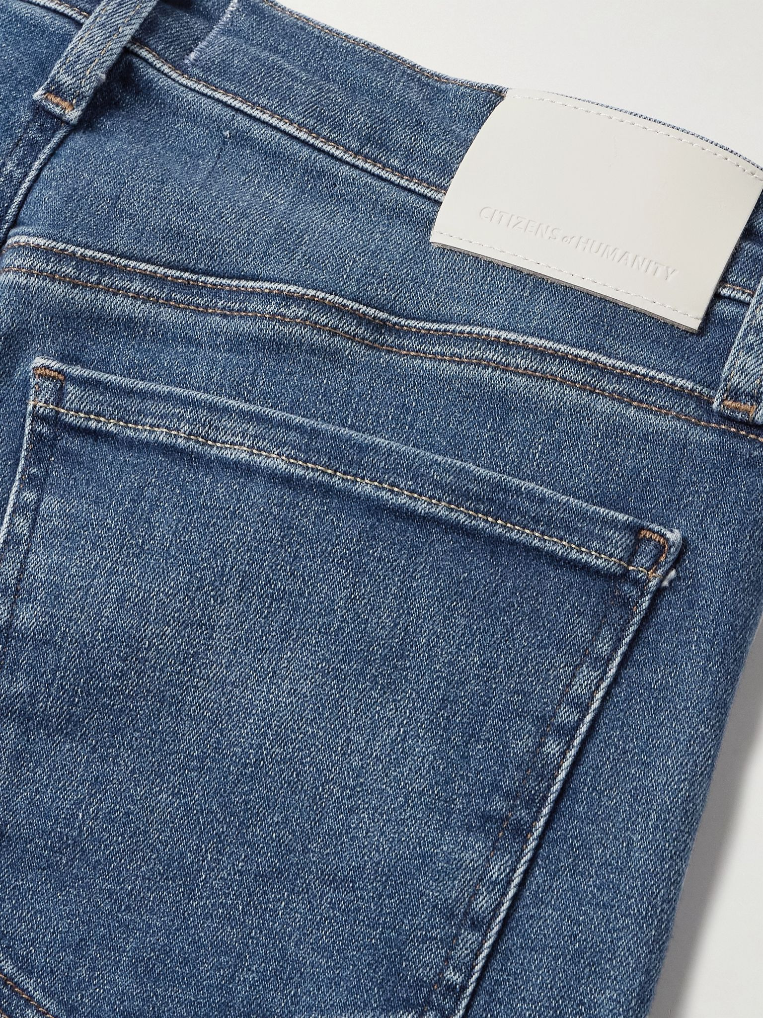 Lyra frayed cropped high-rise wide-leg jeans Mid denim - 6