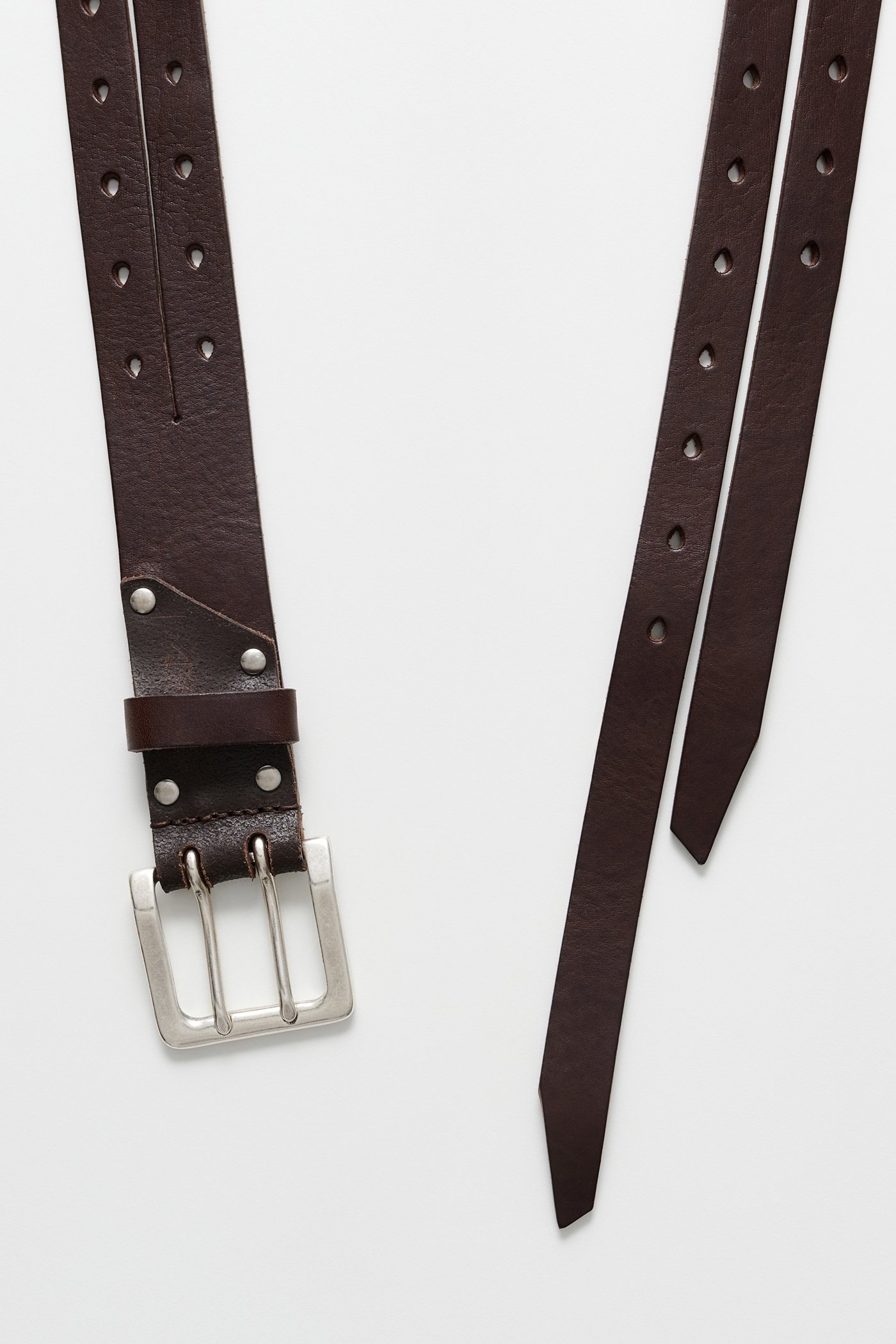 Split Belt Oily Brown Leather - 2