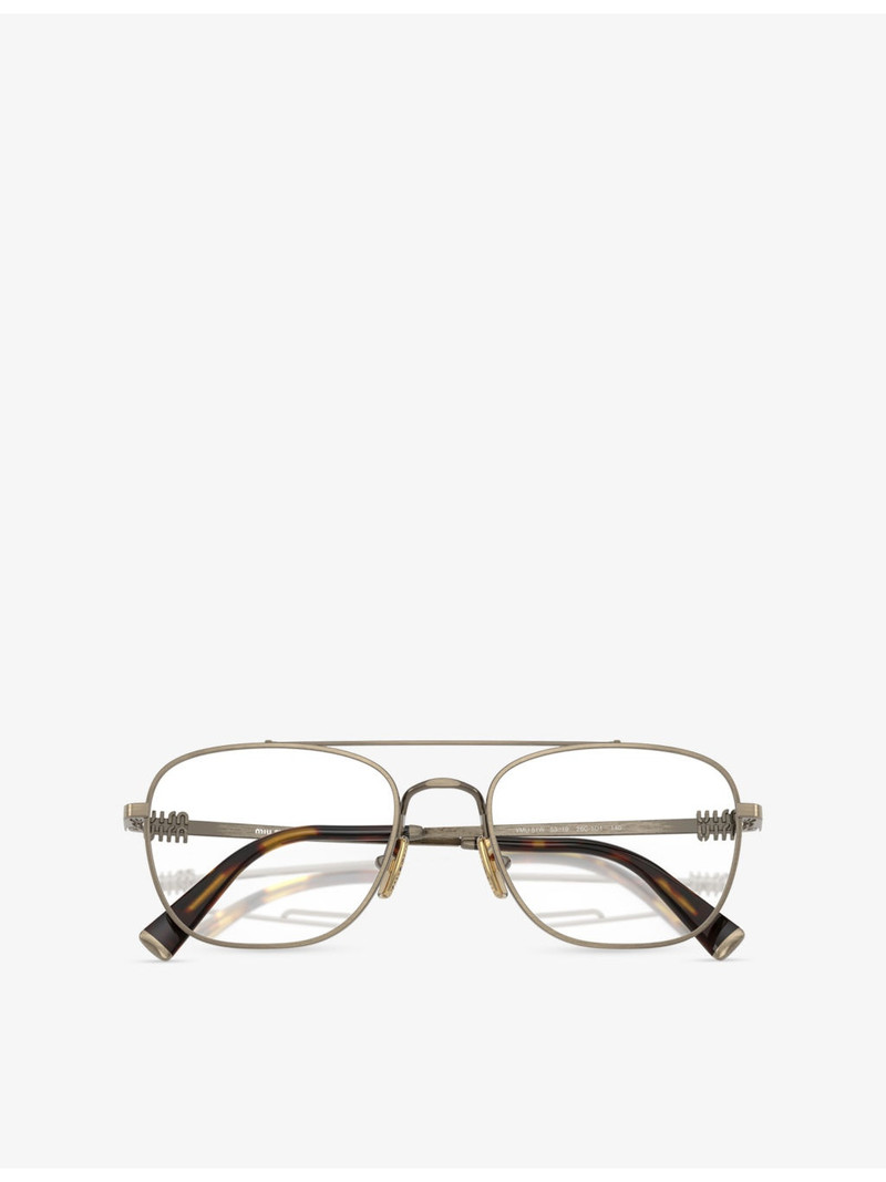 MU 51WV Square-Frame Metal Glasses 5