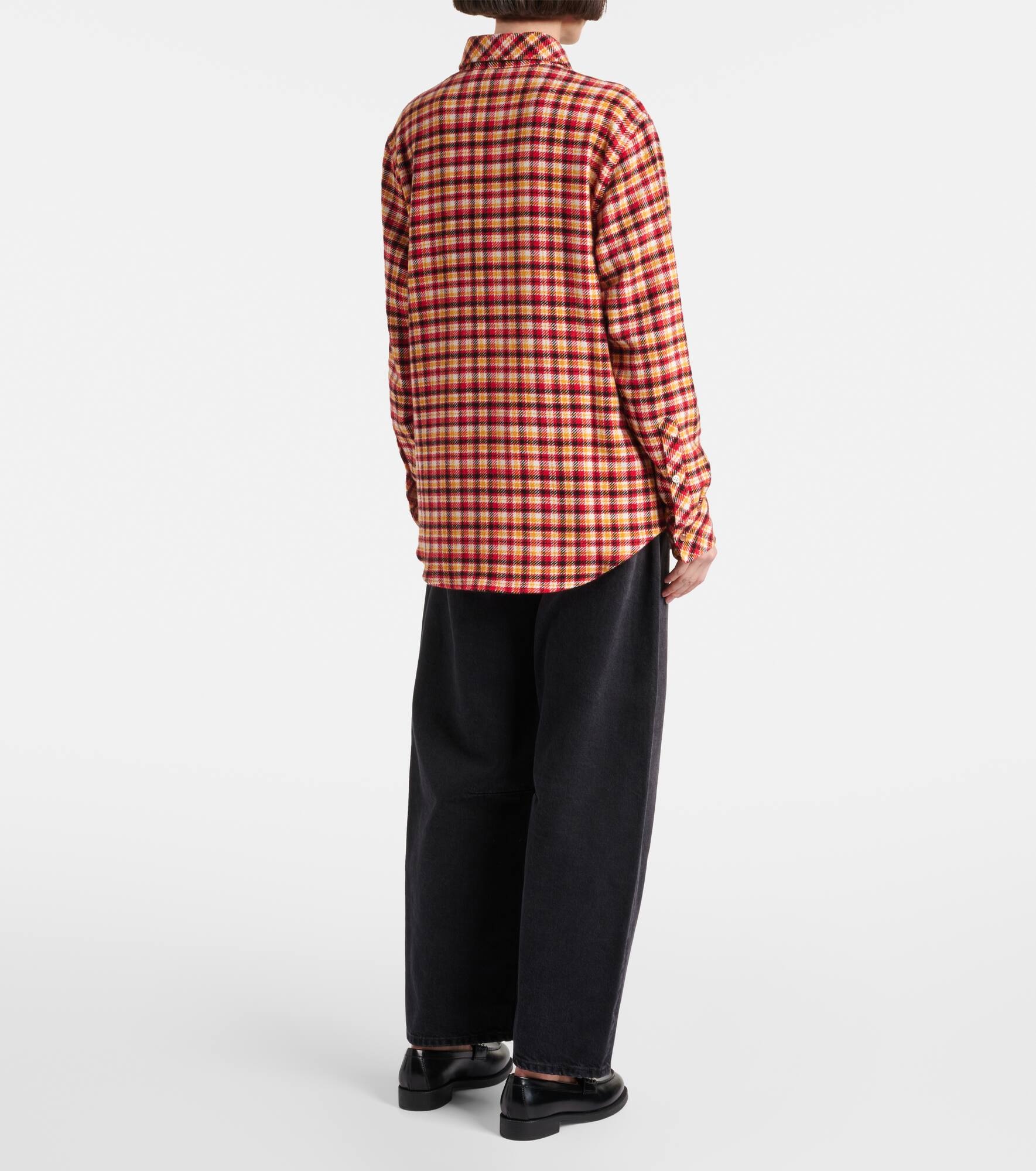 Time plaid cashmere shirt - 3