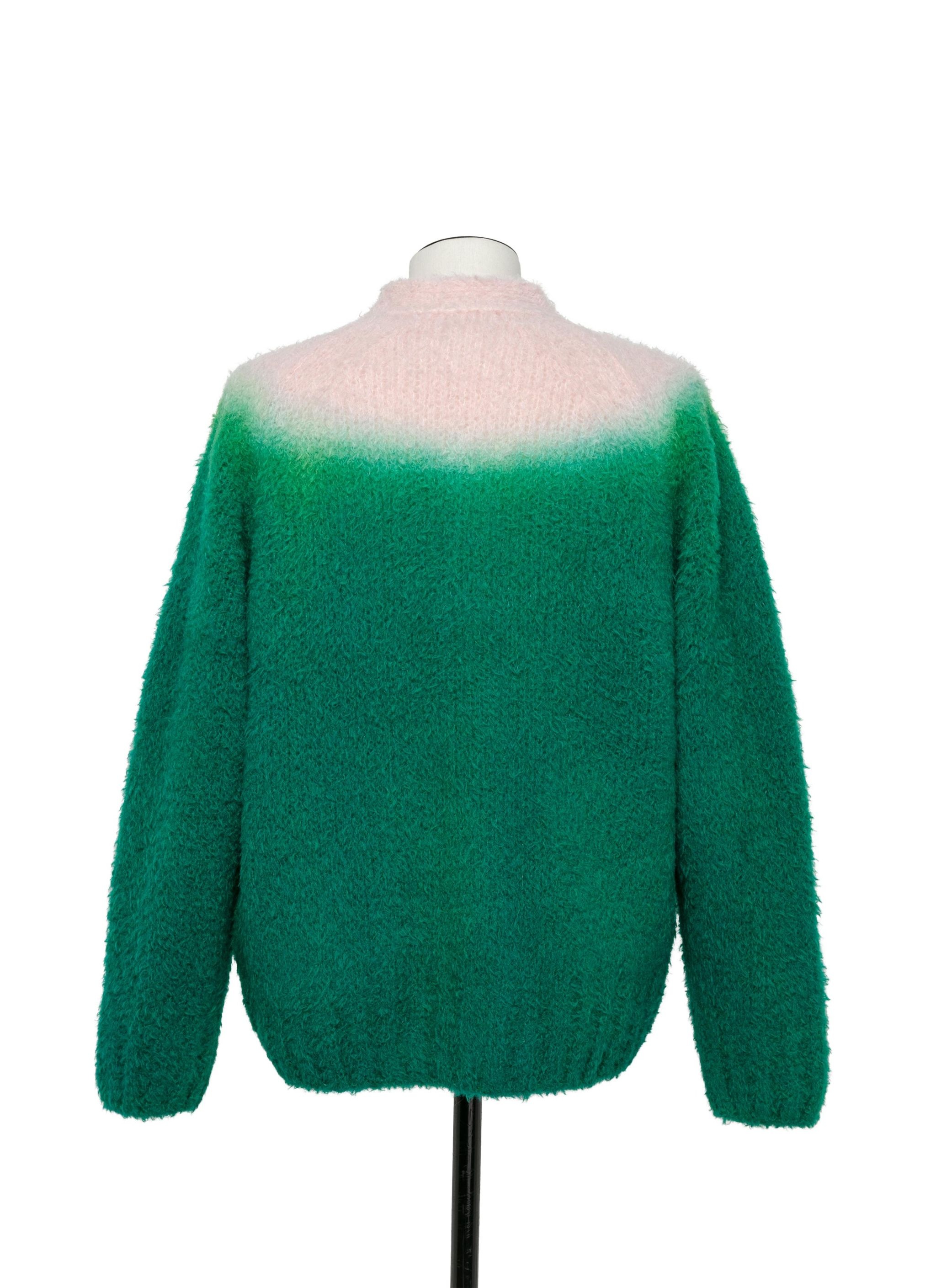 Gradation Dye Knit Cardigan - 3