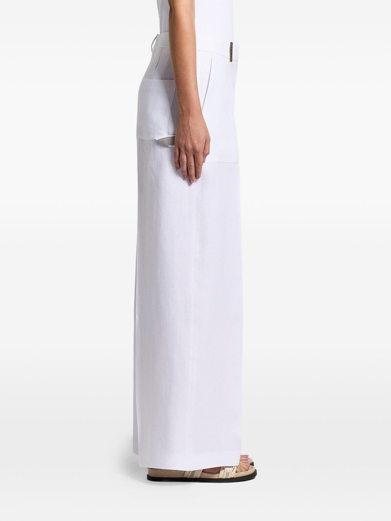 PESERICO patch-pocket palazzo pants outlook