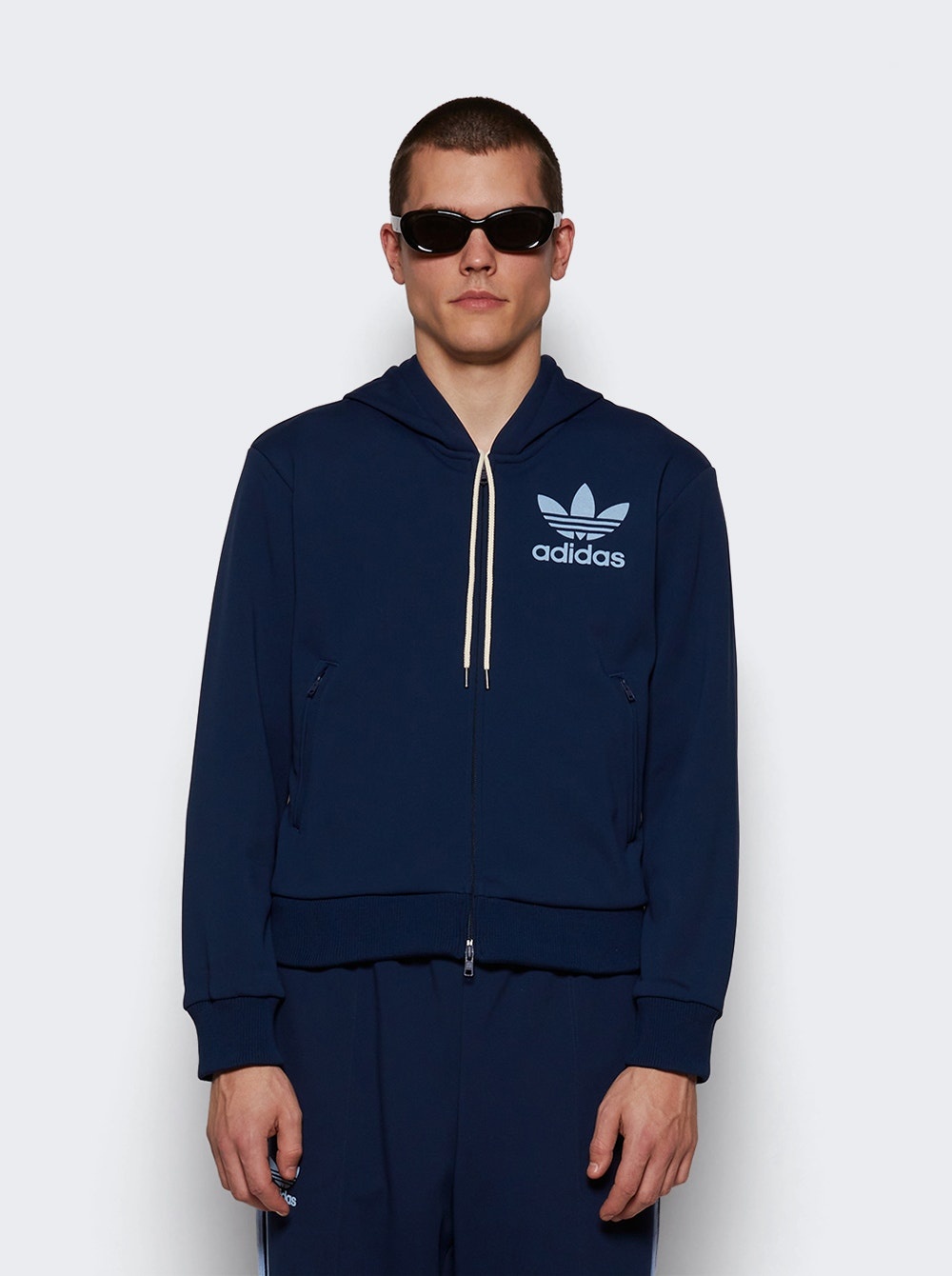 X Wales Bonner Track Hoodie Collegiate Navy - 3