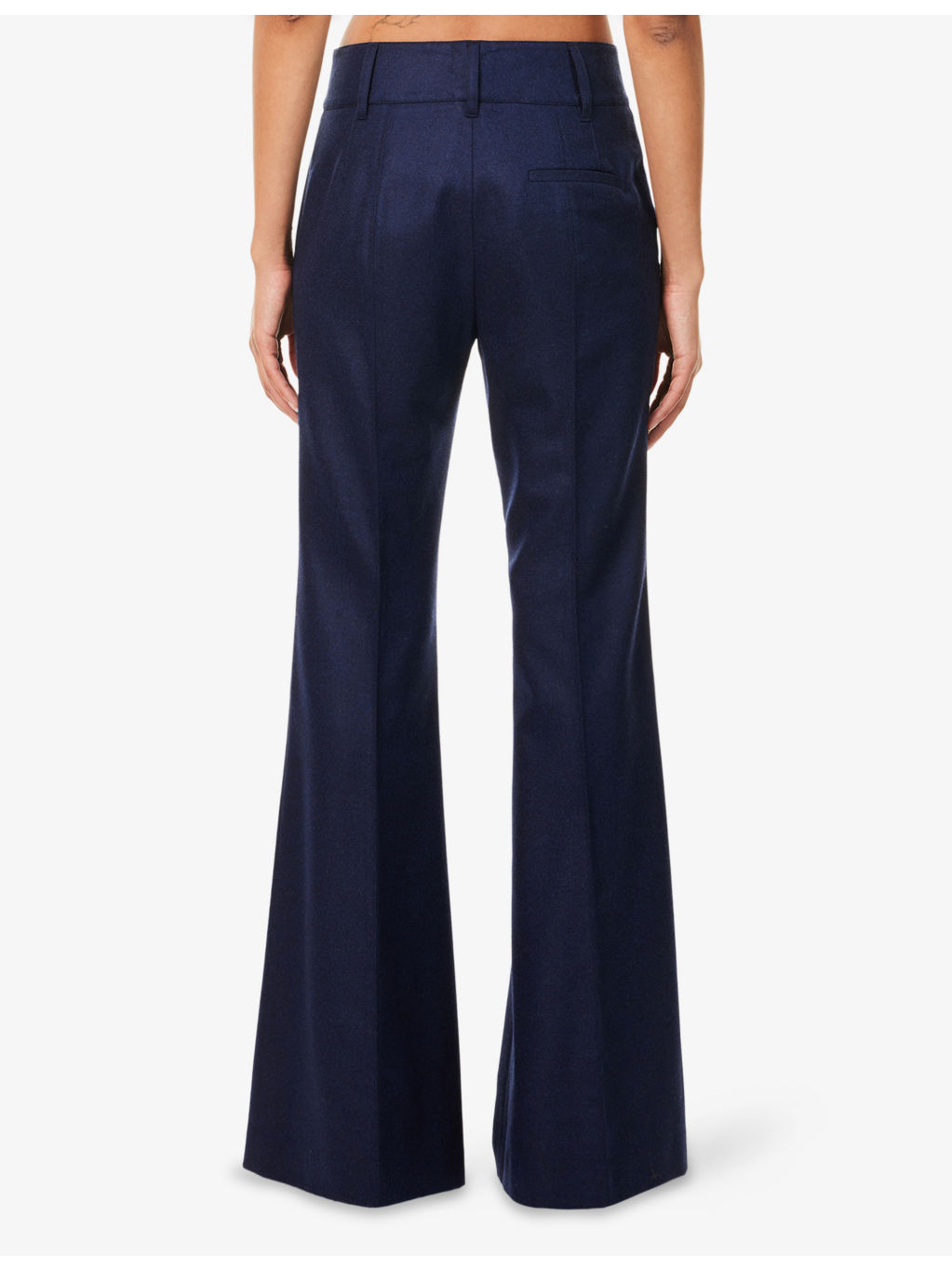 Rhein Flared Wool-Blend Trousers - 4