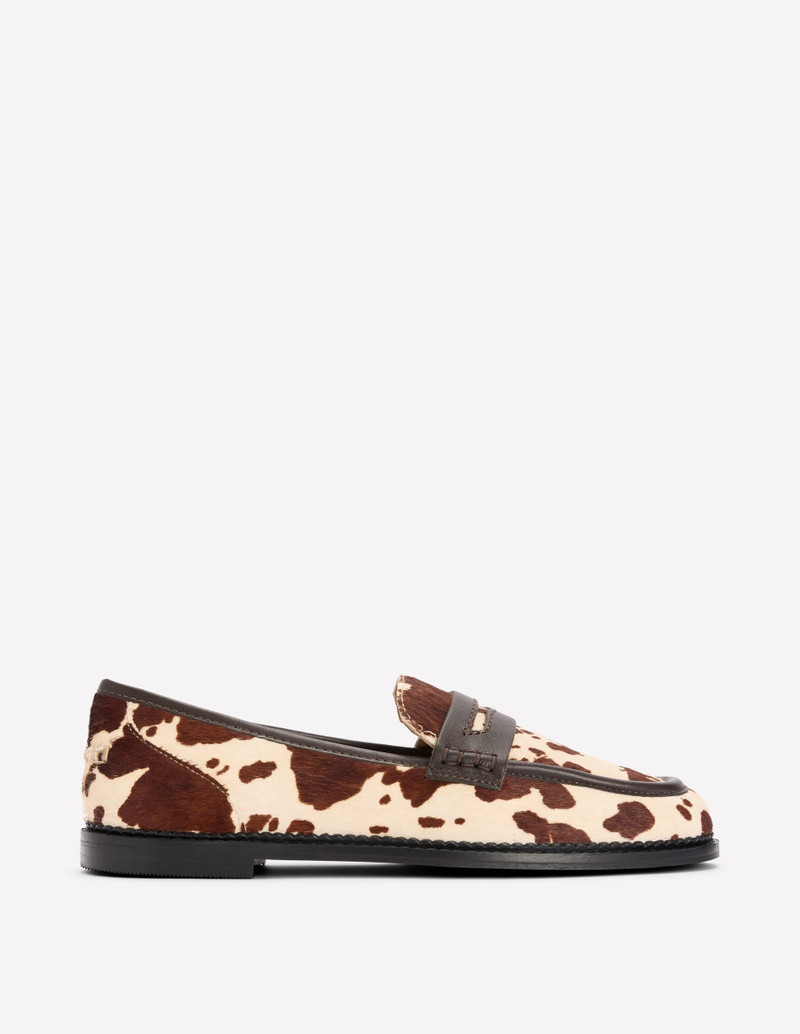 Nya Penny Loafers-Brown/Ivory 1