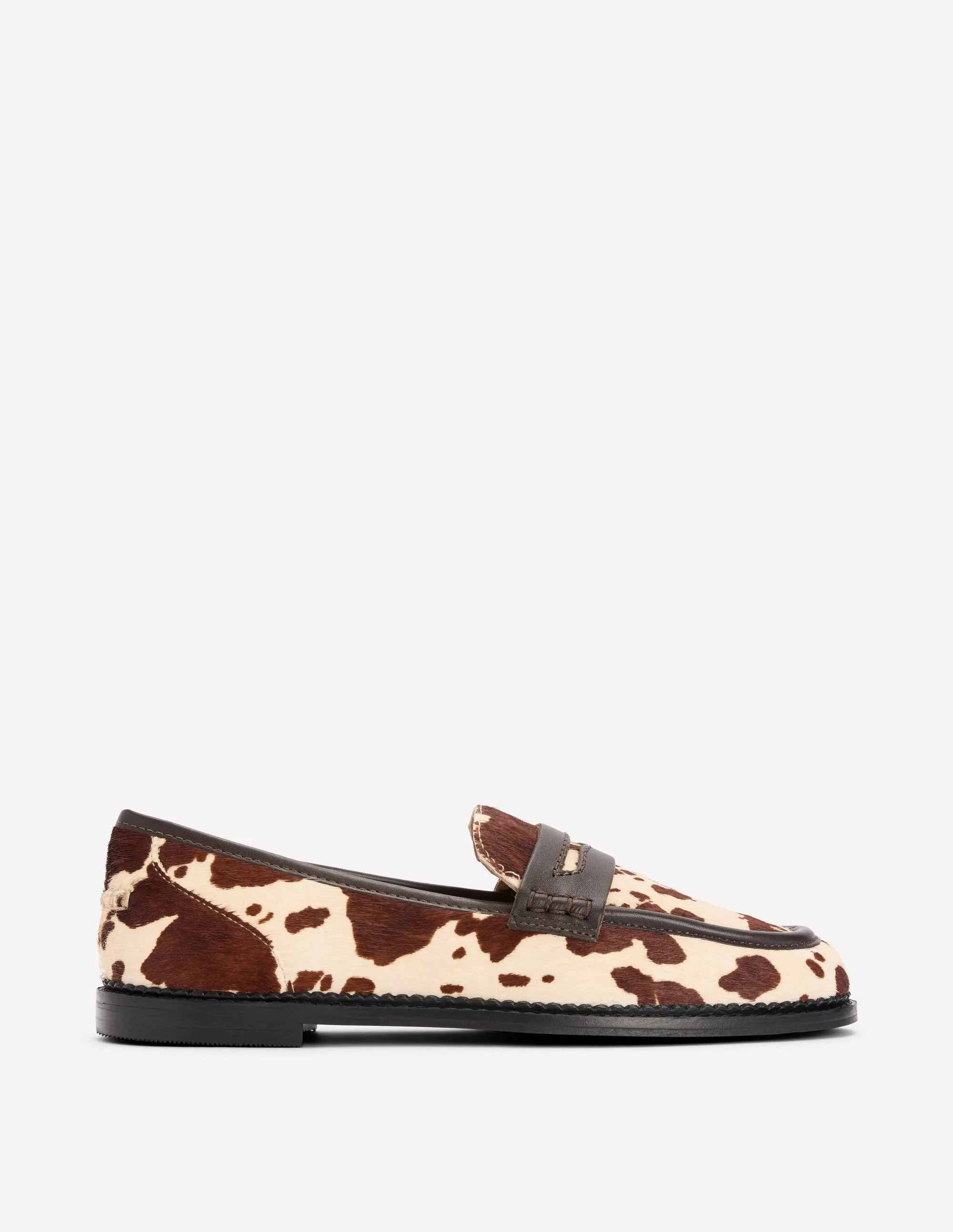 Nya Penny Loafers-Brown/Ivory - 1