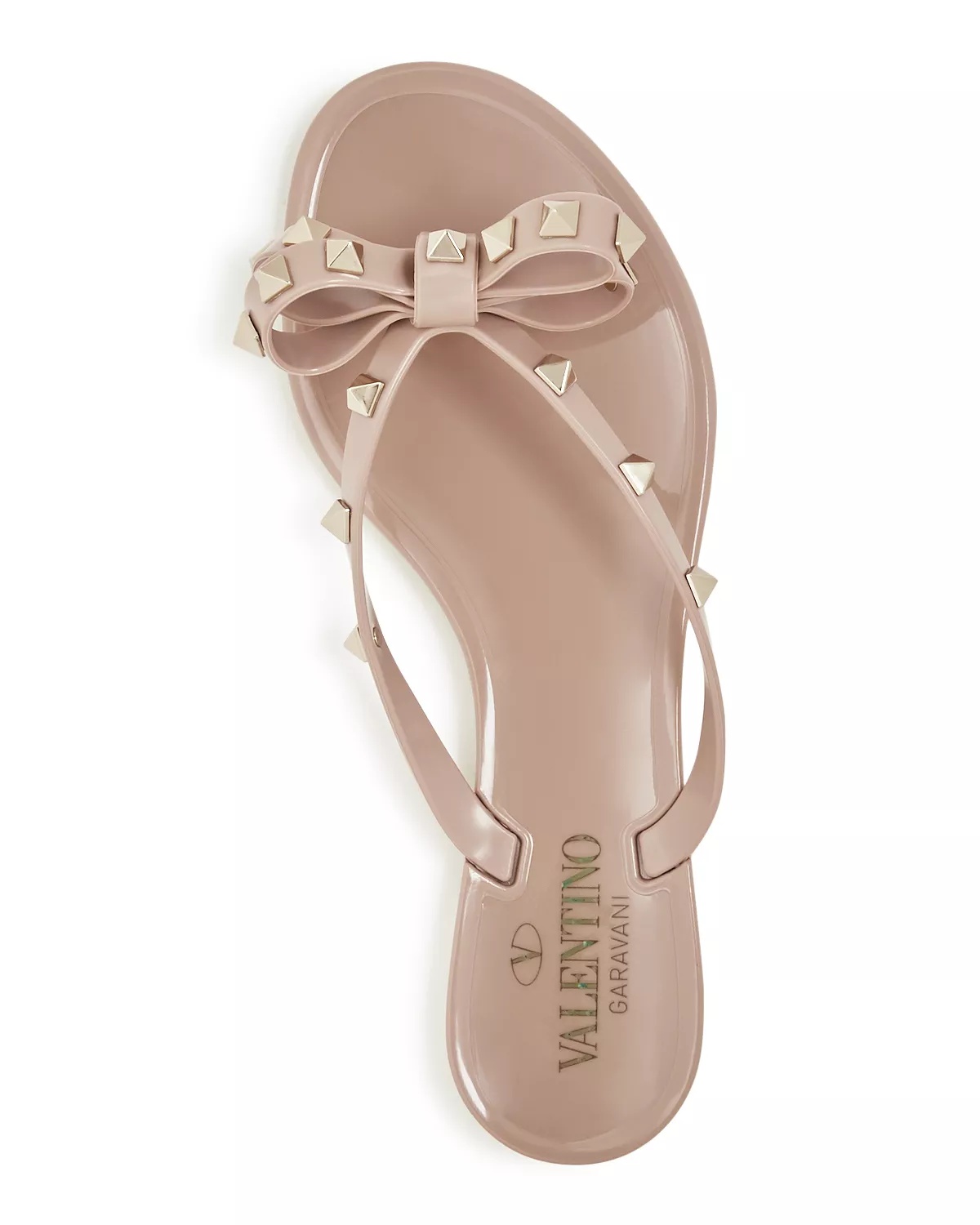 Women's Summer Rockstud PVC Thong Sandals - 4
