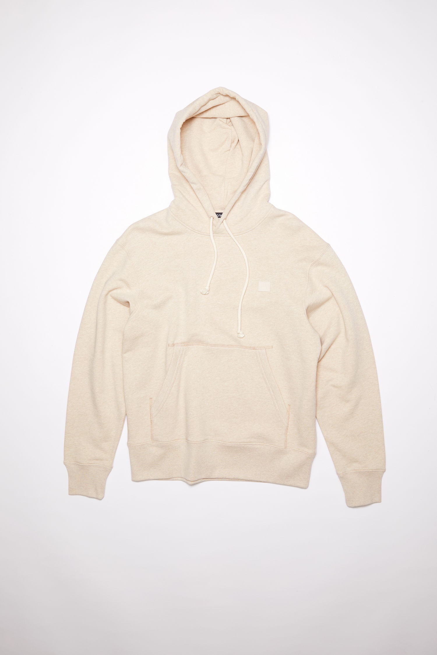 Hooded sweatshirt - Oatmeal melange - 1