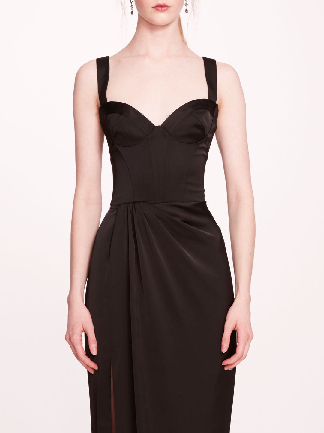 SATIN BUSTIER GOWN - 4