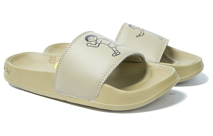 (WMNS) New Balance x Noritake Green B Wide Slippers SWF200NO - 2