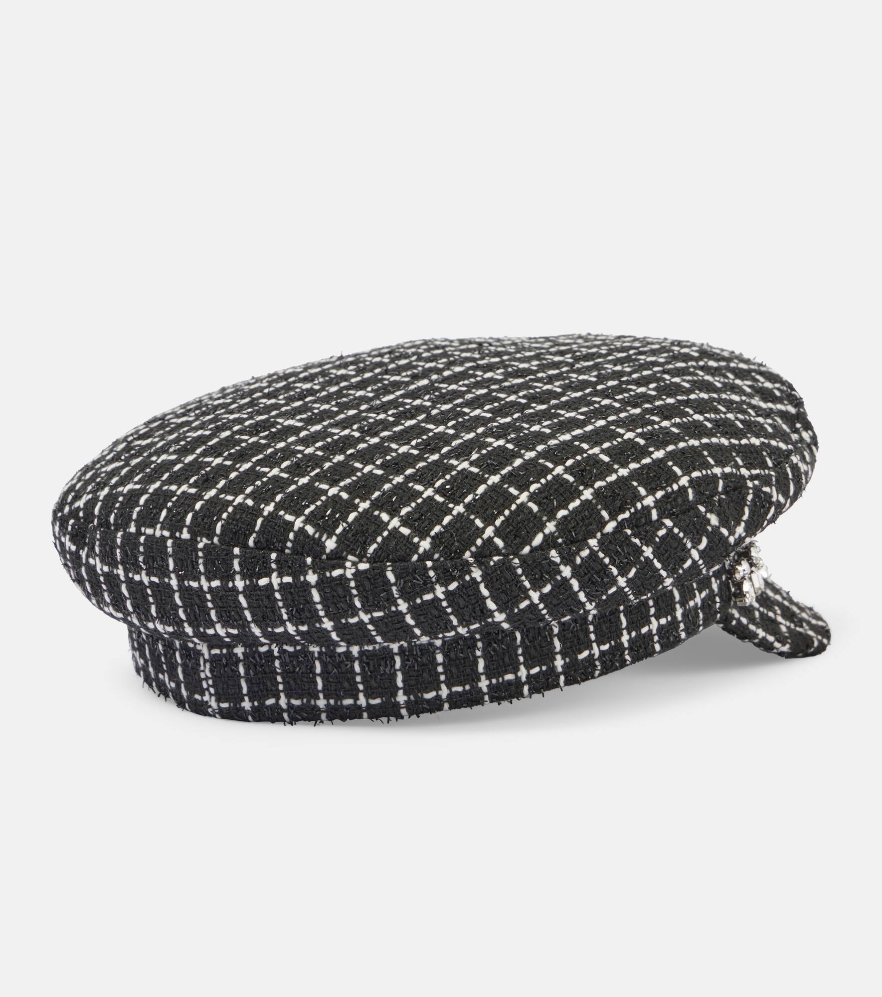 Embellished newsboy cap - 4