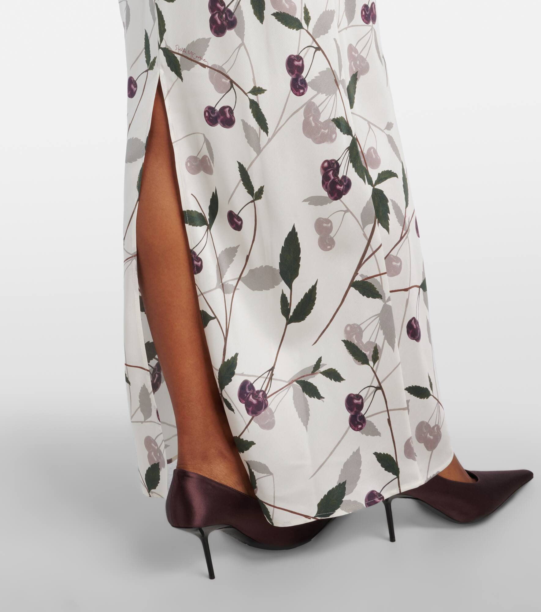 Printed silk maxi dress - 5