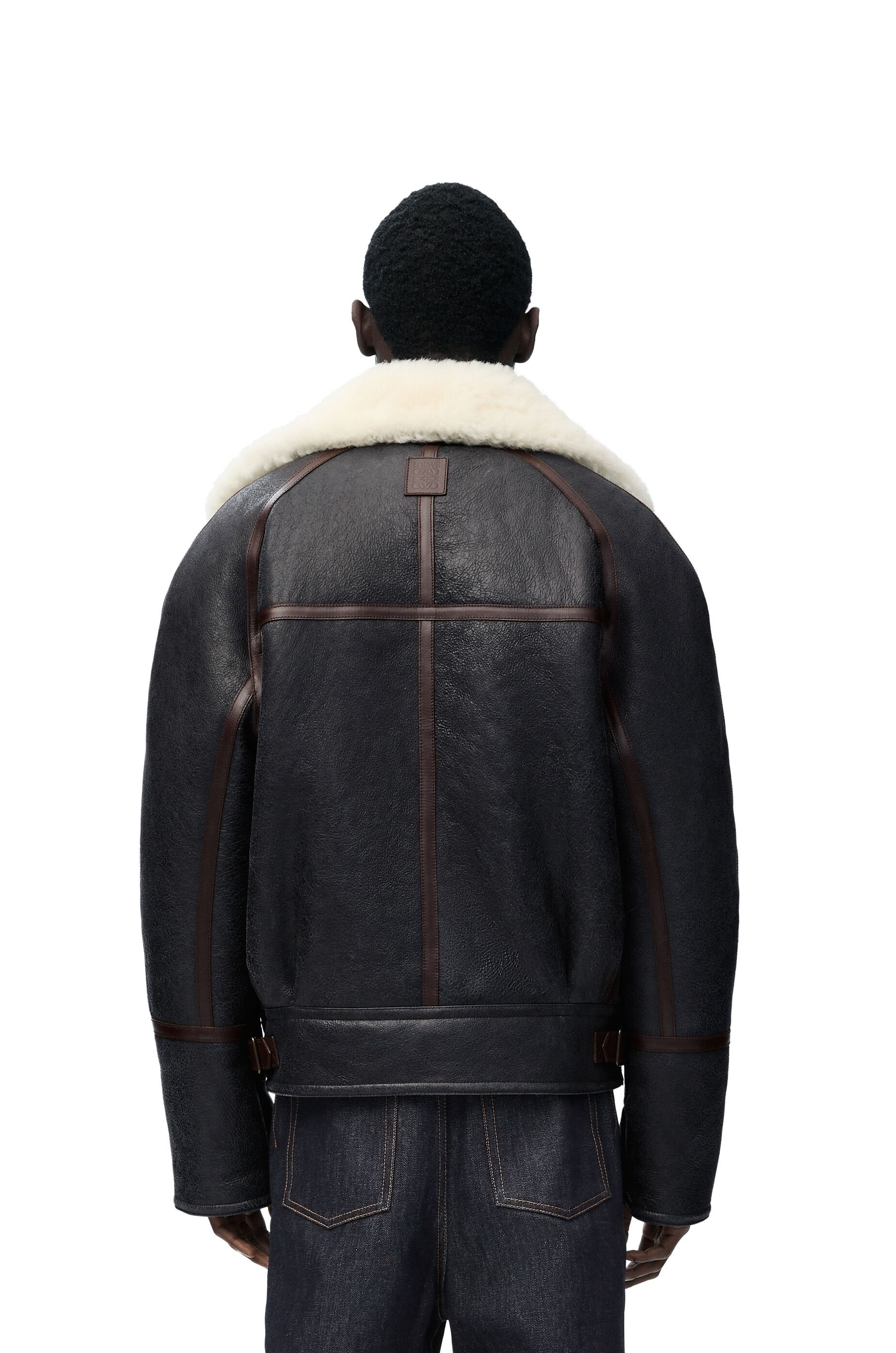 Aviator jacket in shearling - 4
