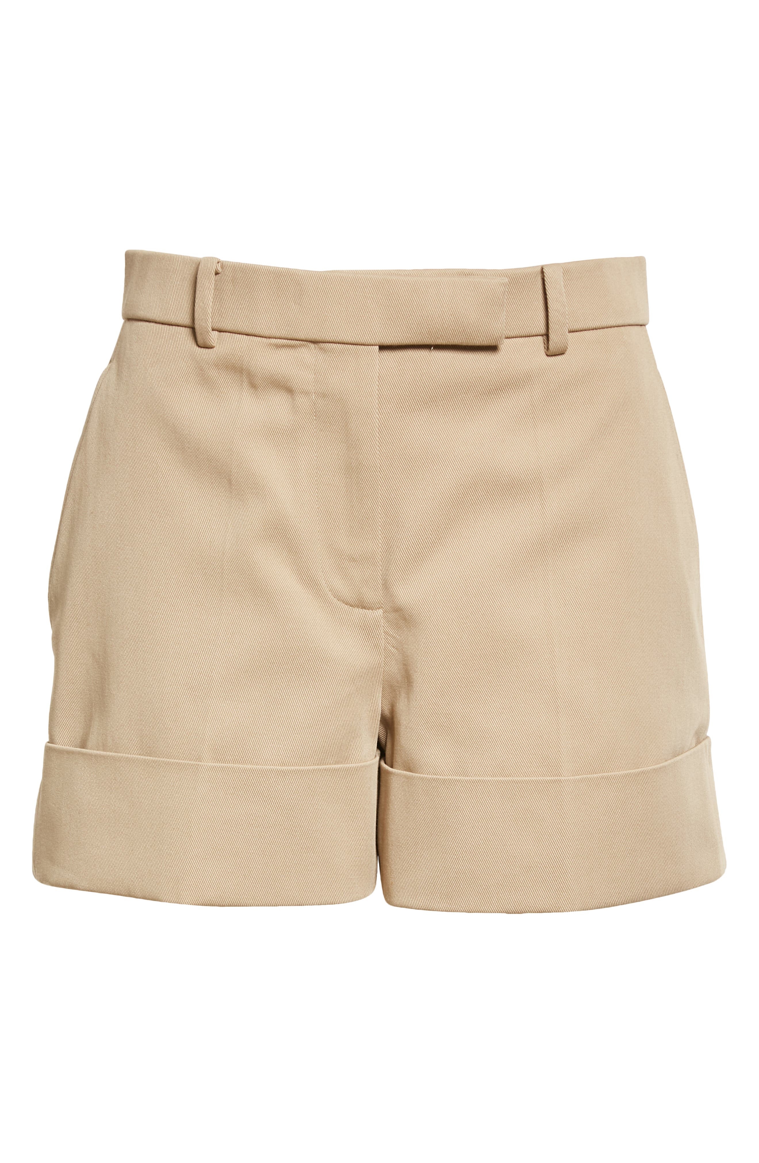 Thom Browne Piece Dyed Cotton Gabardine Sack Shorts in Khaki at Nordstrom - 6