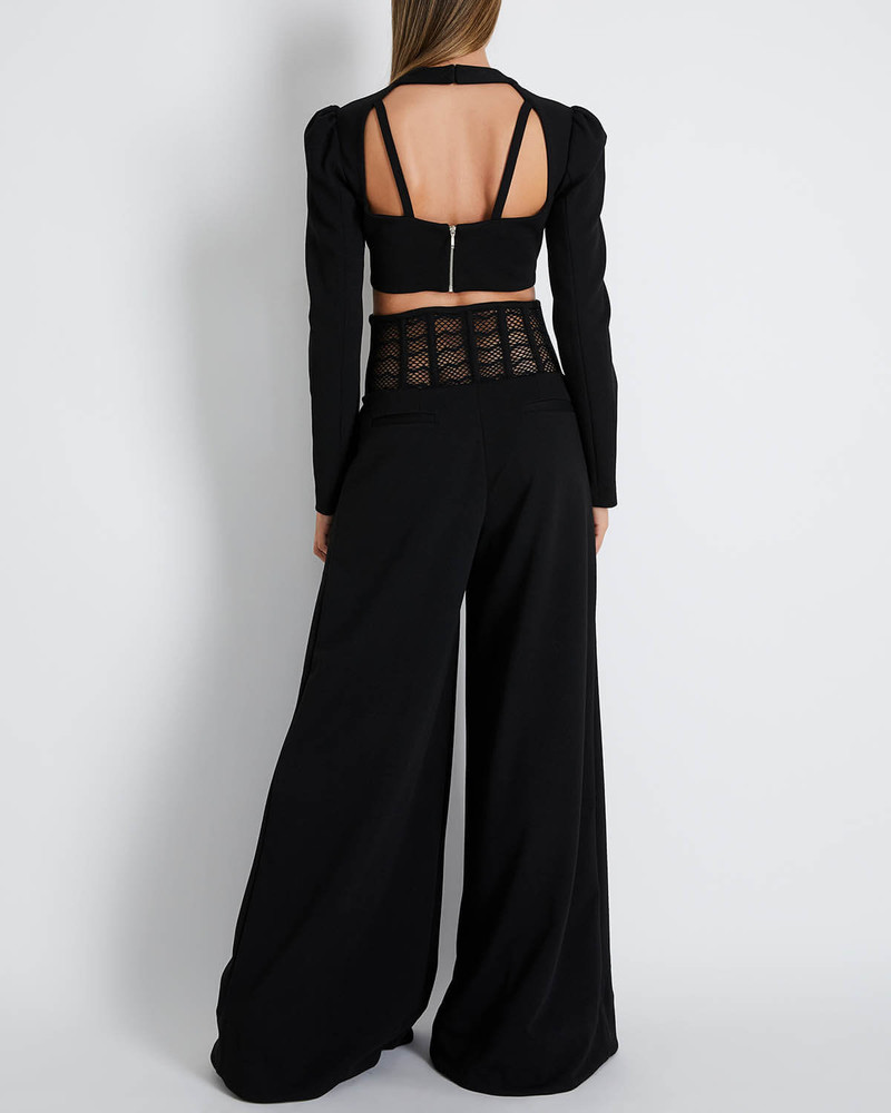 Asterisk Long Sleeve Cropped Top (FINAL SALE) 3