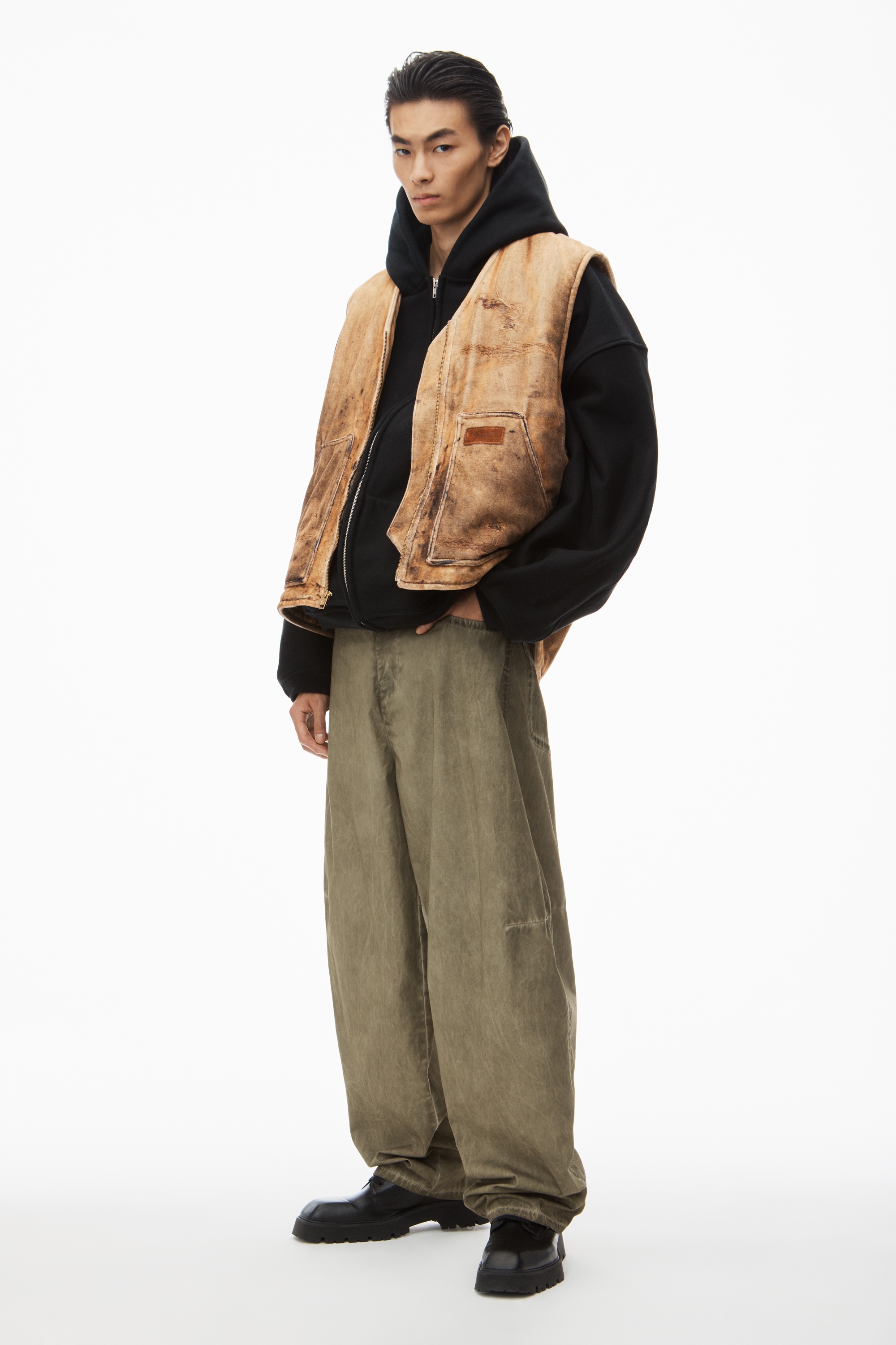 engineered 5 pocket pant in cotton - 2
