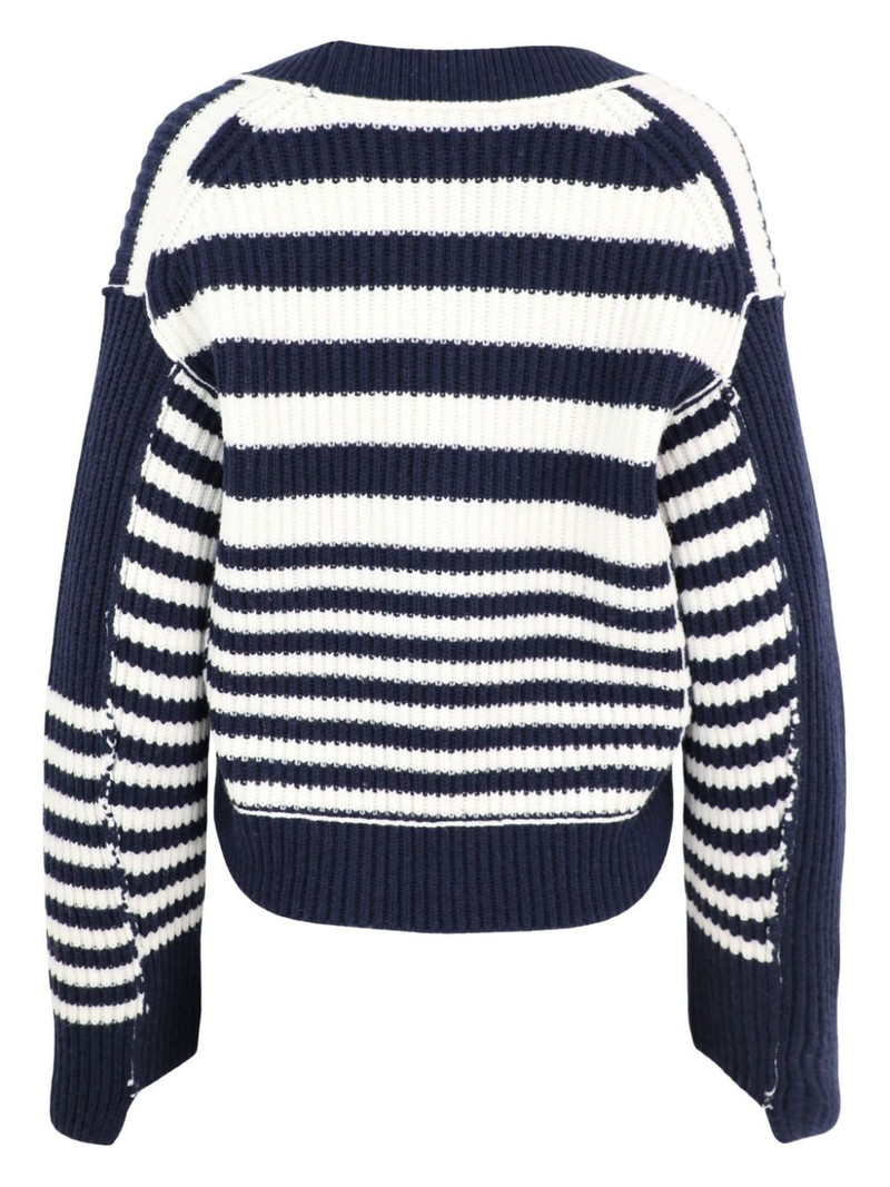 SIMKHAI Adara striped cardigan outlook