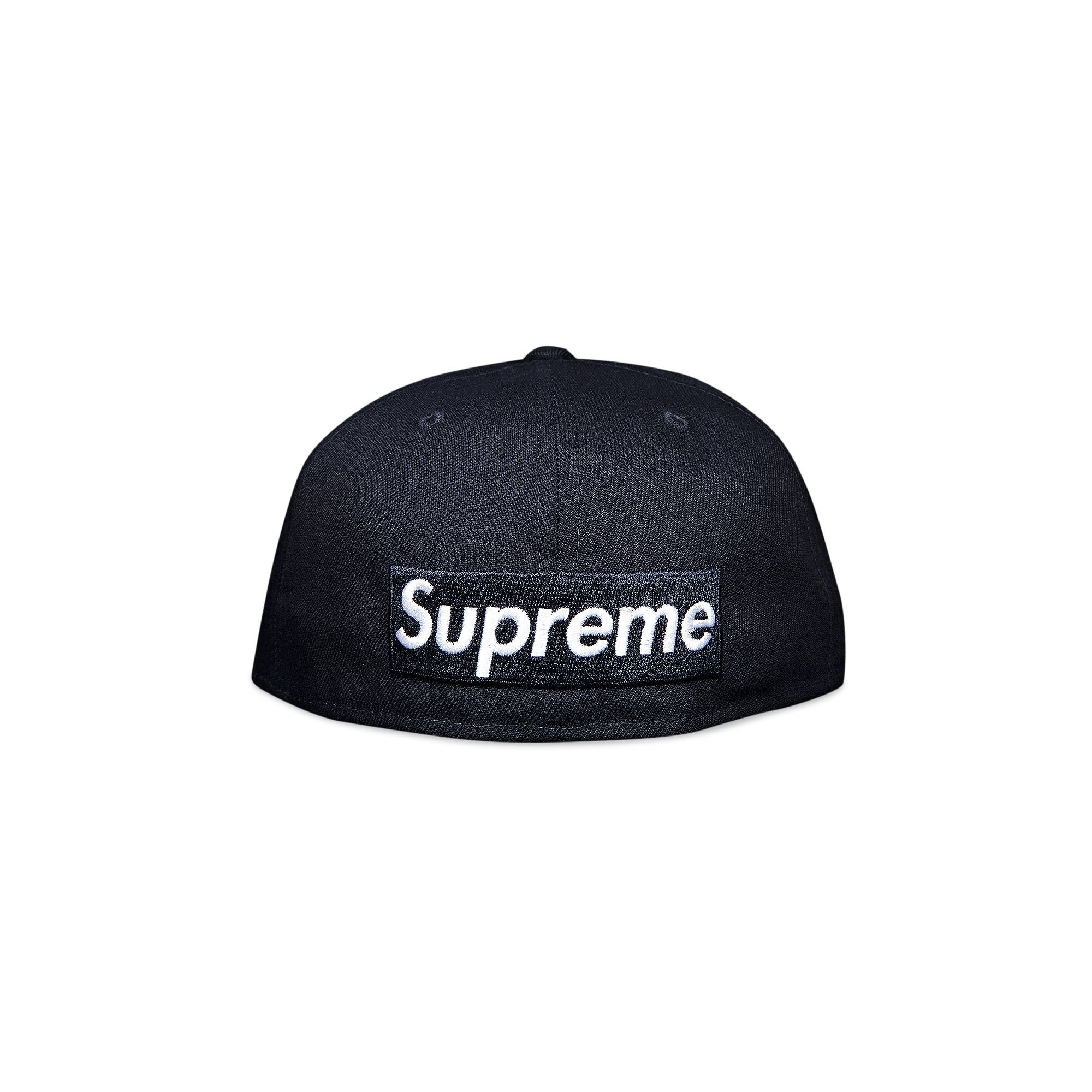 Supreme x New Era Reverse Box Logo Hat 'Navy' - 2