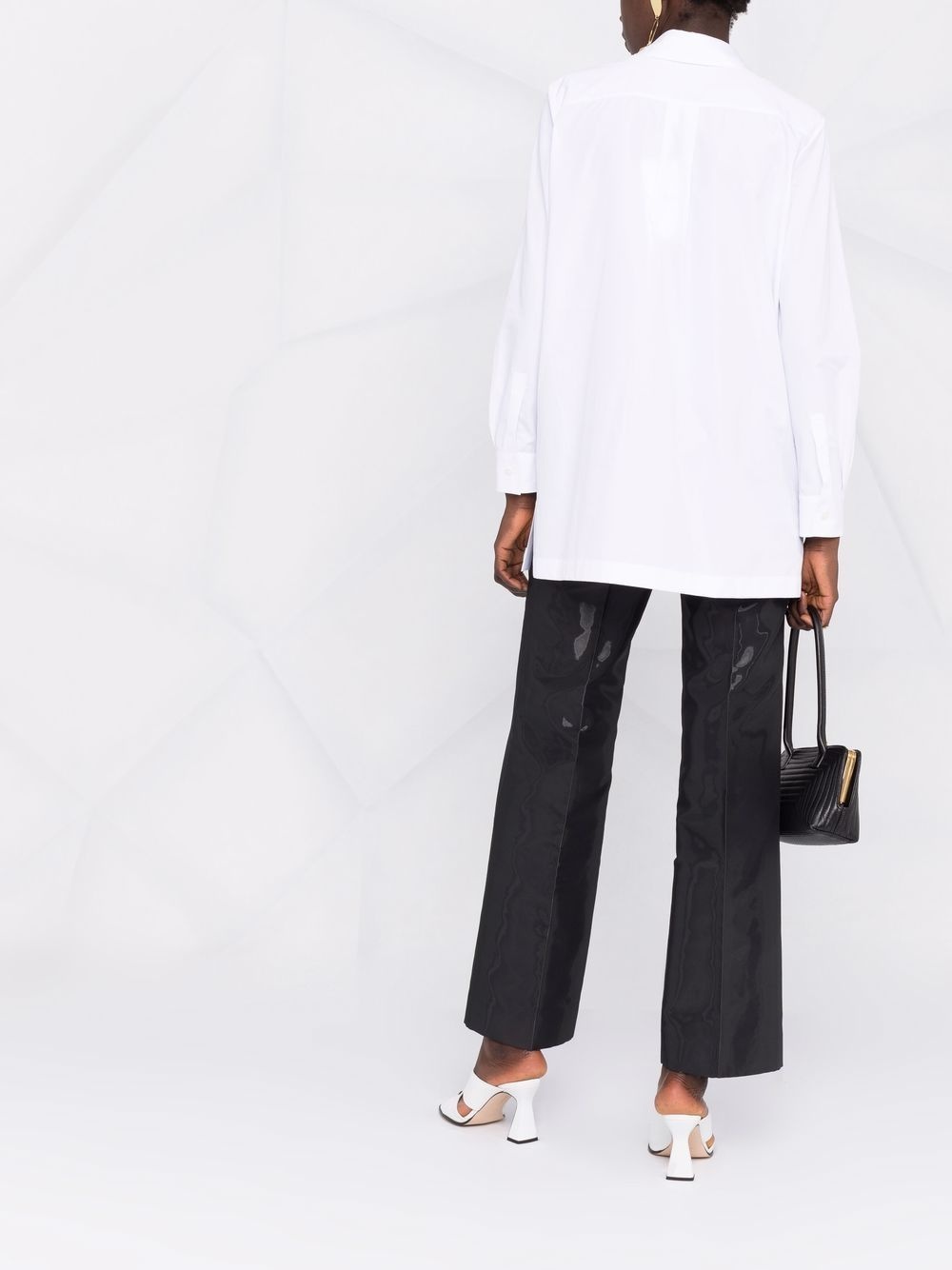 longline cotton shirt - 4