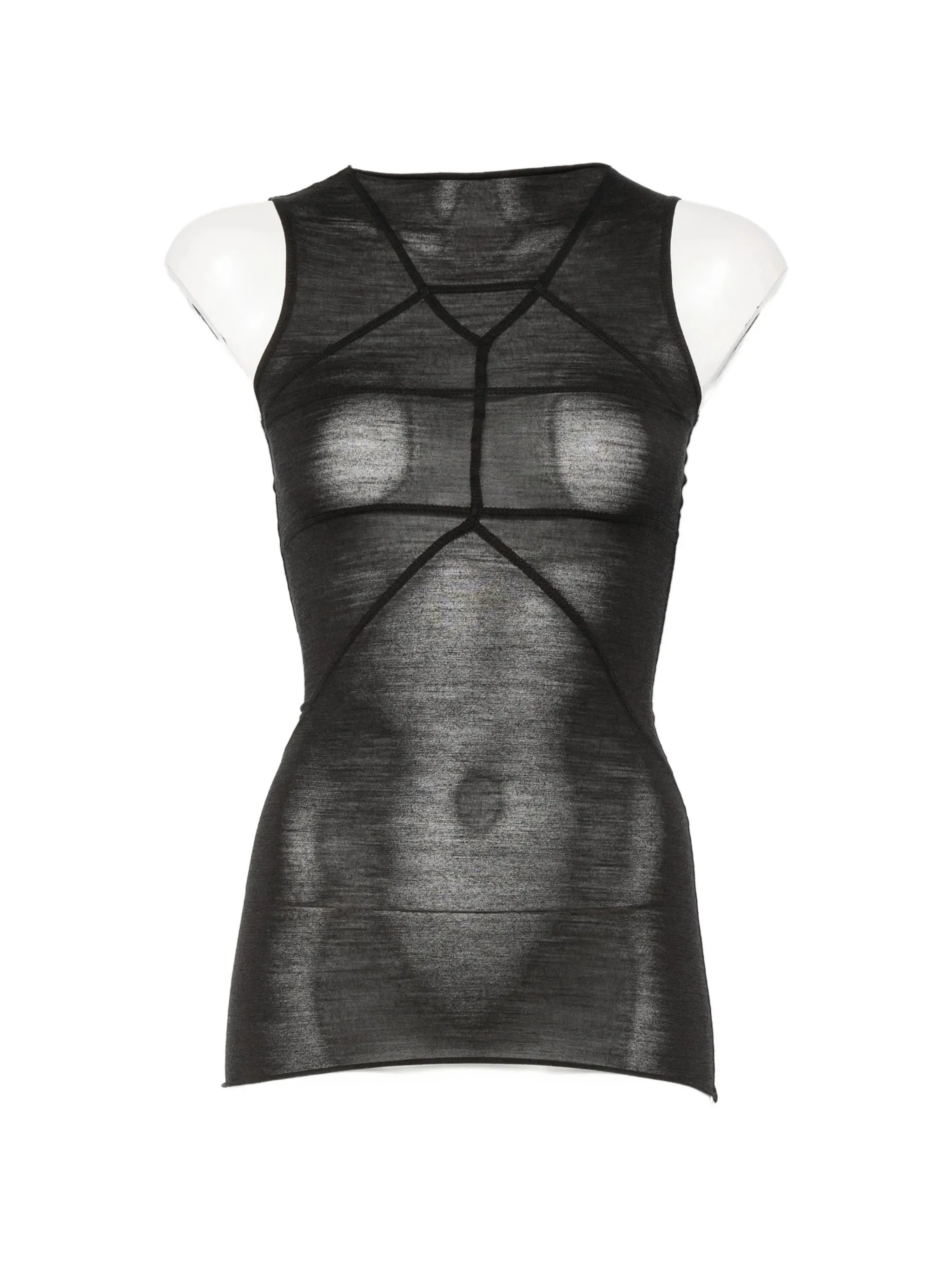 Rick Owens Sheer Panelled Top - 1