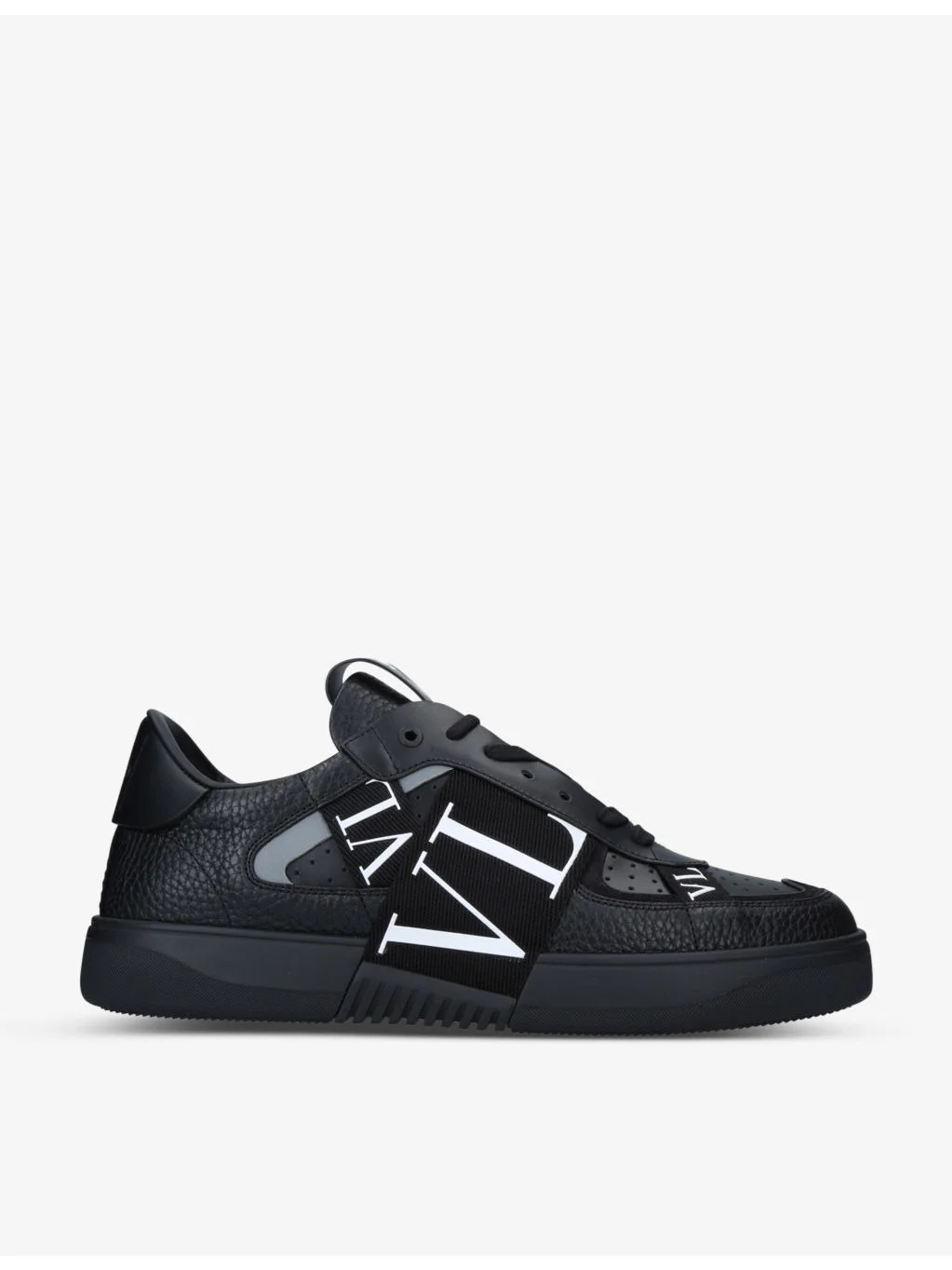VL7N logo-embellished leather trainers - 1