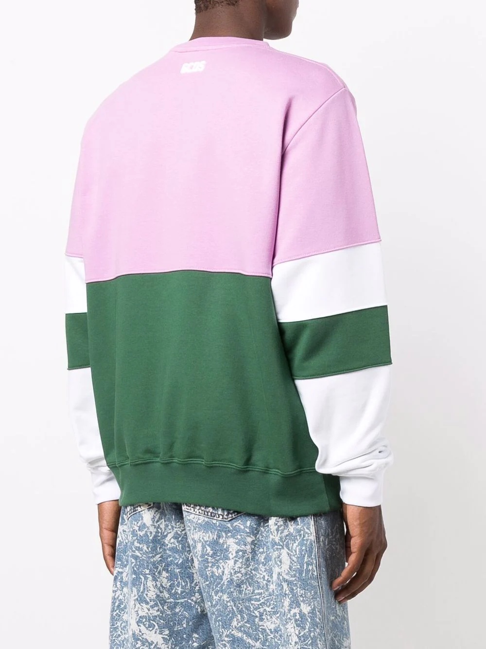 colour-block logo-print sweatshirt - 4