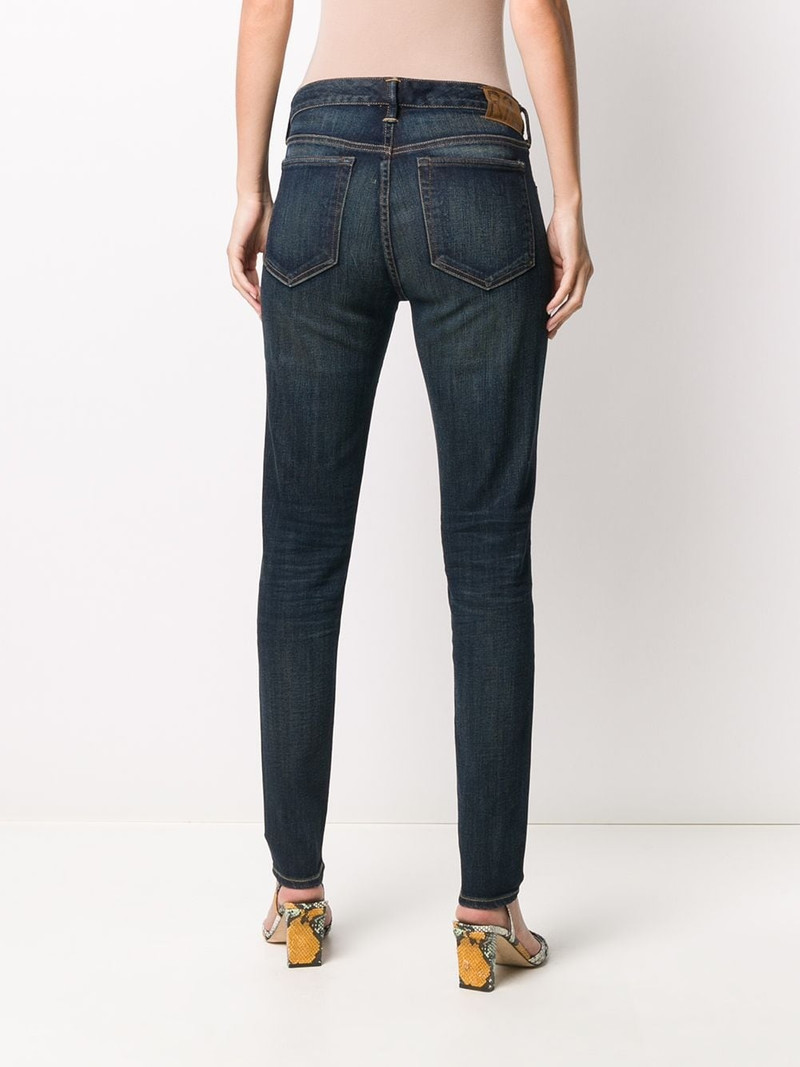 stonewashed mid-rise skinny jeans 4
