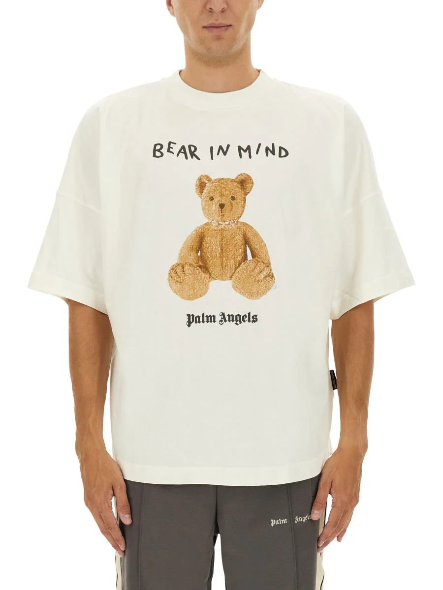 Palm Angels T-Shirt With Print - 1