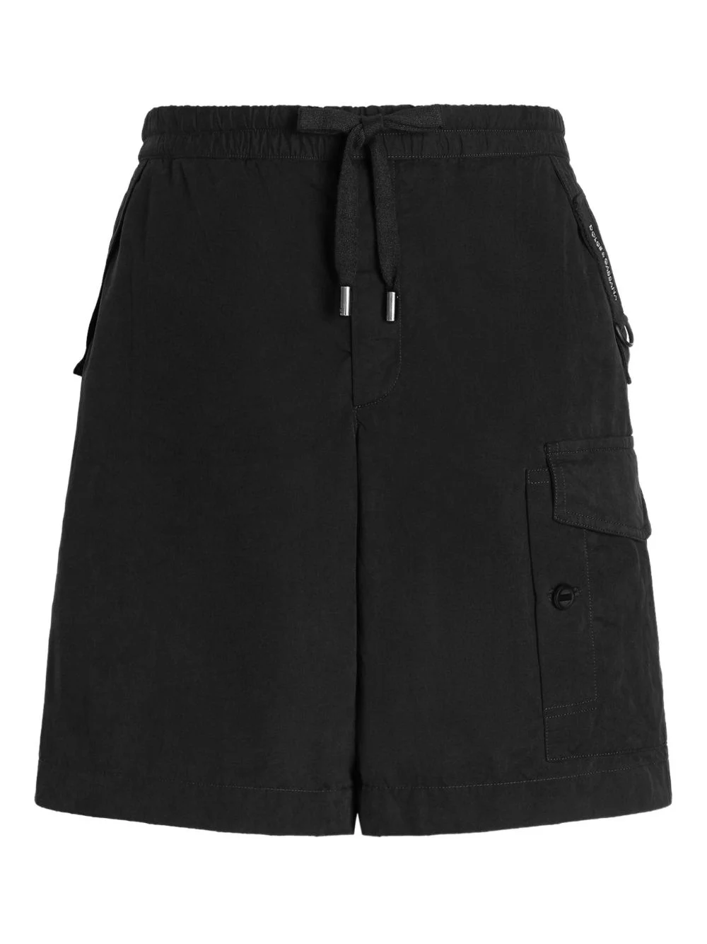 drawstring cargo shorts - 1