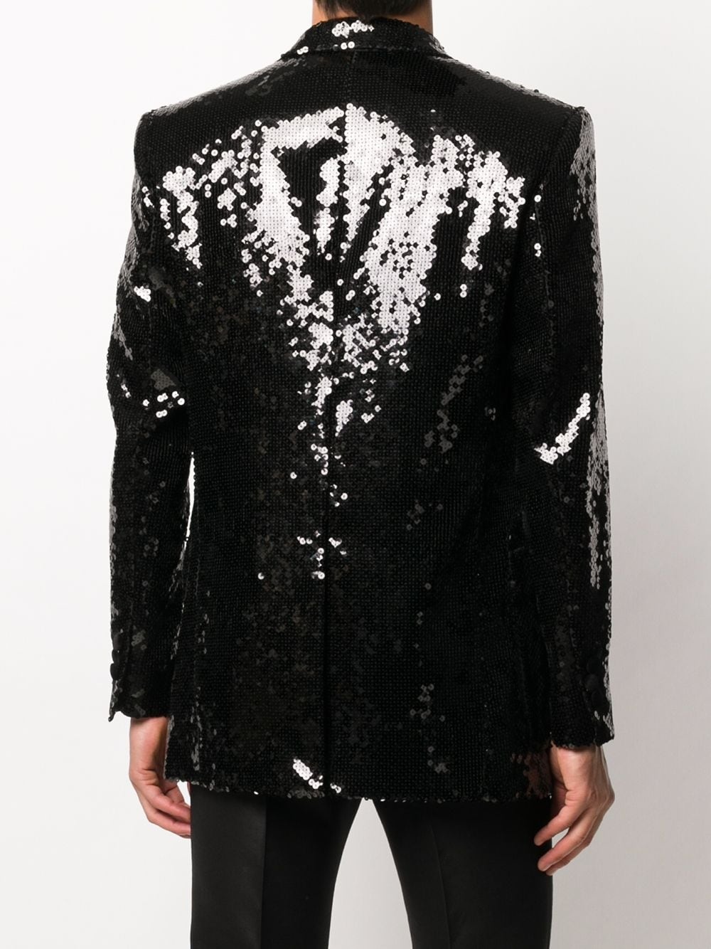 sequin-embellished single-breasted blazer - 4