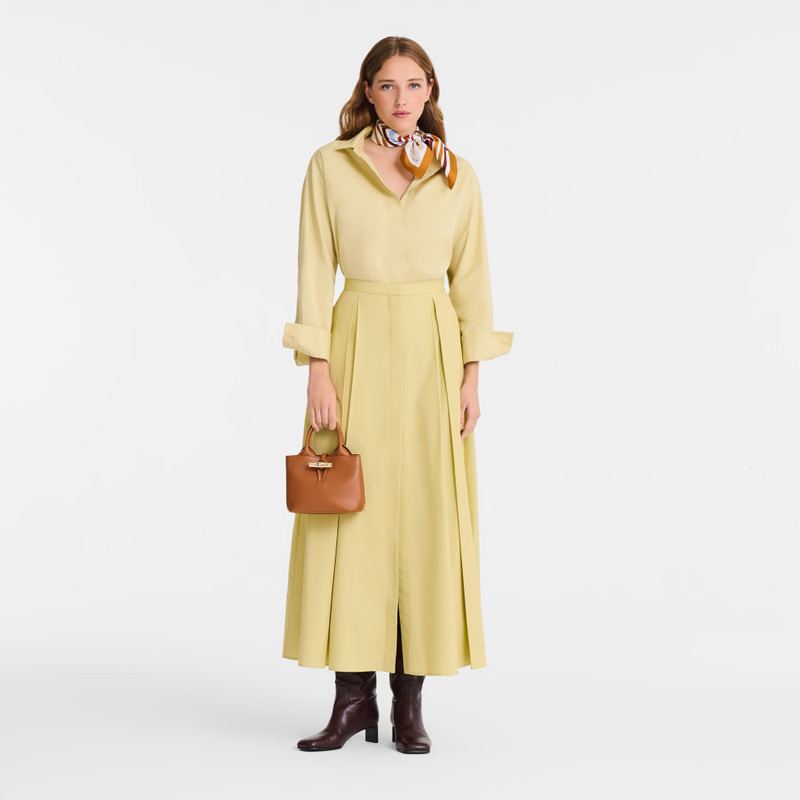 Longchamp Le Roseau XS Handbag Cashew - Leather outlook