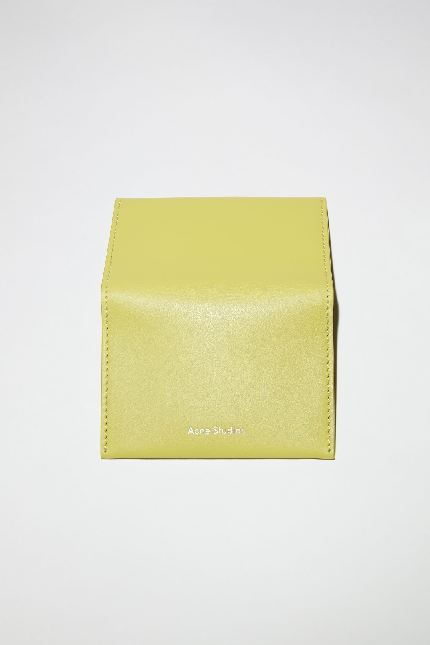 Leather card case - Apple green - 3