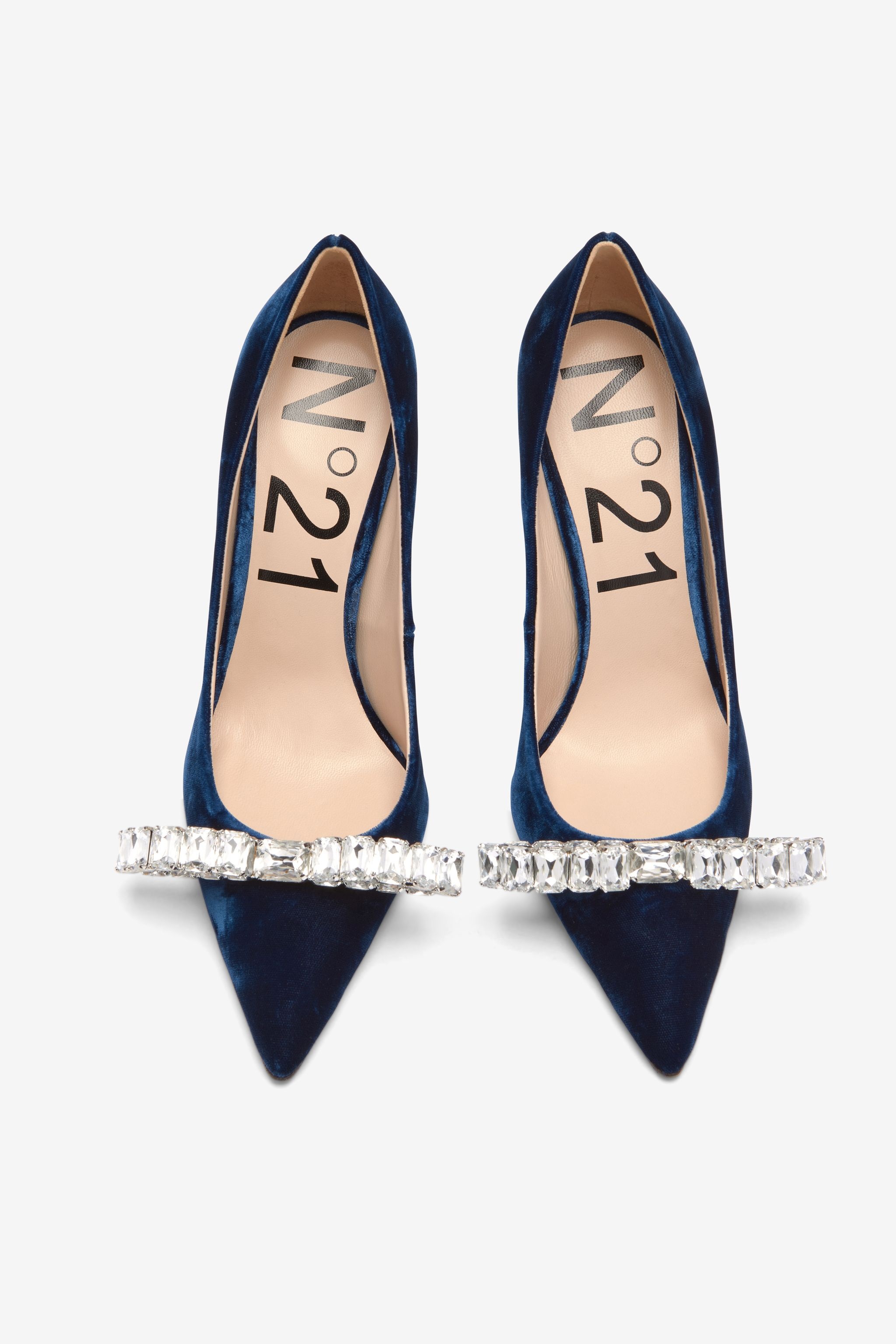 CRYSTAL-EMBELLISHED PUMPS - 2
