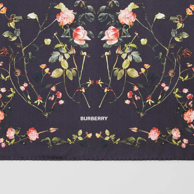 Burberry Rose Print Silk Square Scarf outlook