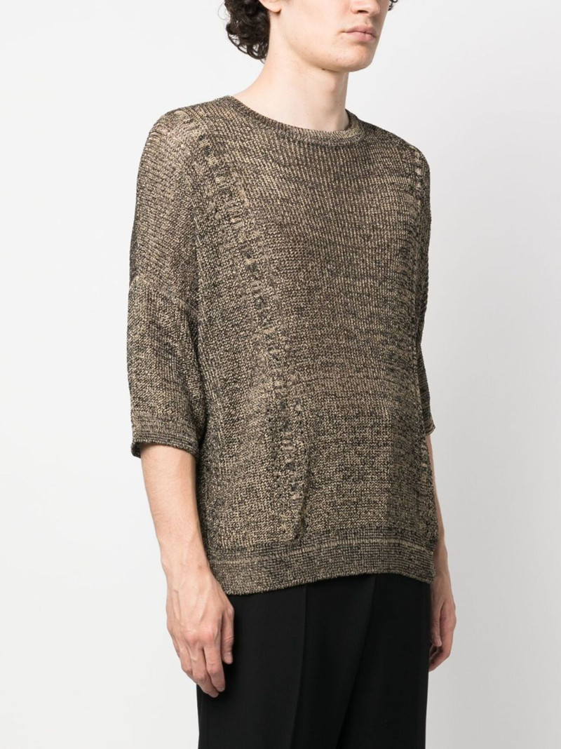 half-sleeve knitted top 3
