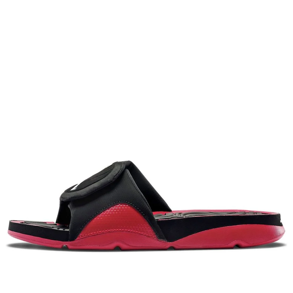 Air Jordan Hydro 4 Black Red Velcro Sports Slippers 705163-001 - 1