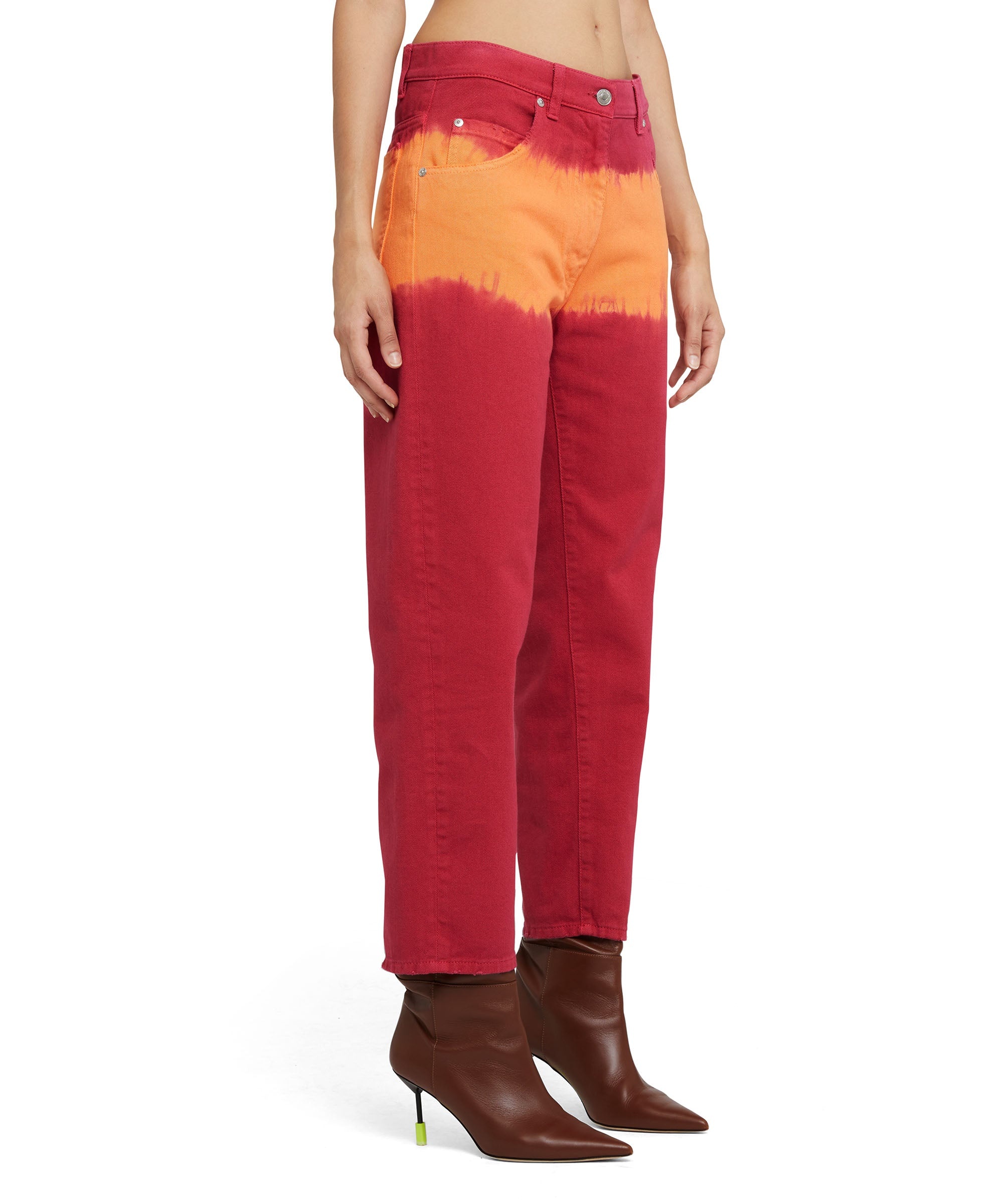 Bull pants with straight legs and "tie dye bull" processing - 4