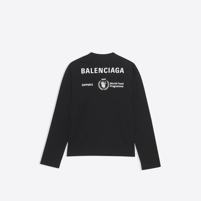 BALENCIAGA Men's Wfp Medium Long Sleeves T-shirt in Black outlook